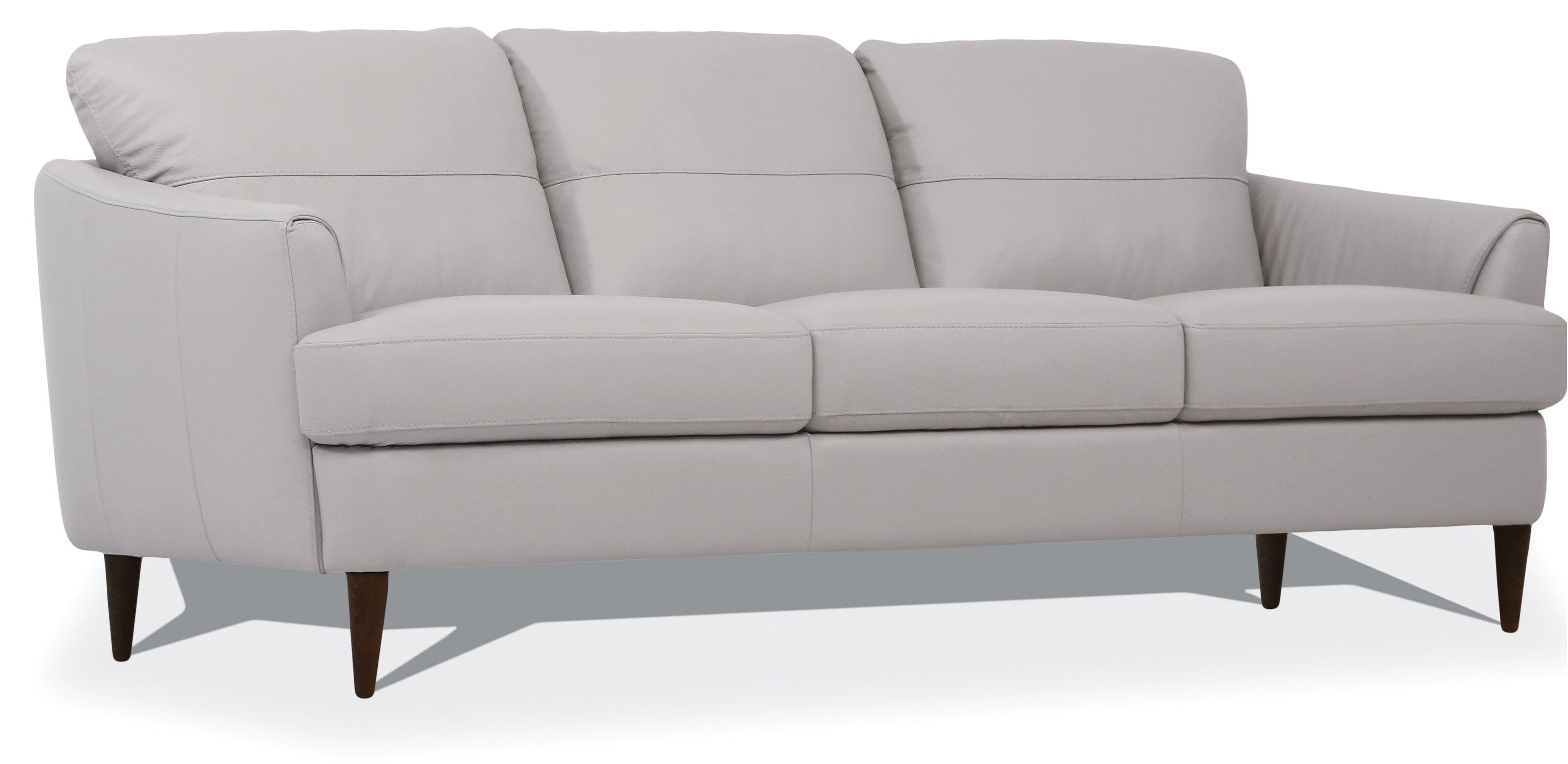 

    
Contemporary Pearl Gray Leather Sofa by Acme Helena 54575

