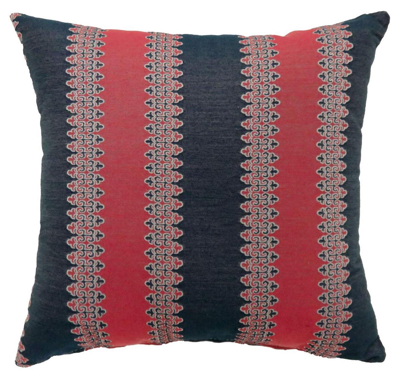 Contemporary Throw Pillow PL685-2PK-S Lara PL685-2PK-S in Red, Blue 