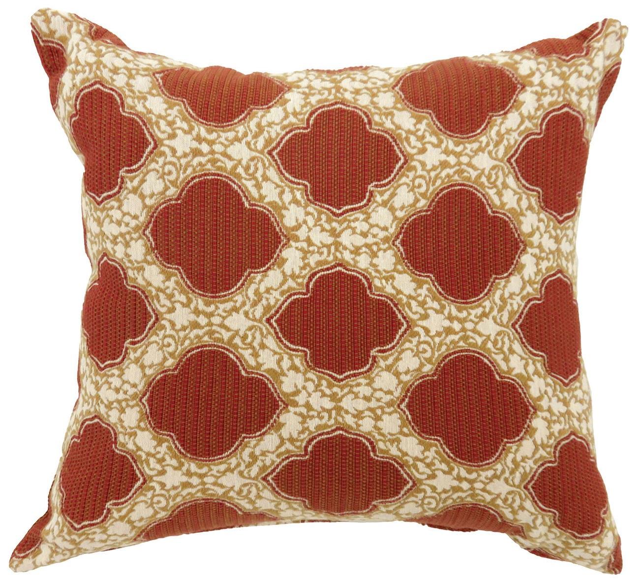 Contemporary Throw Pillow PL678RD-2PK-S Roxy PL678RD-2PK-S in Red 