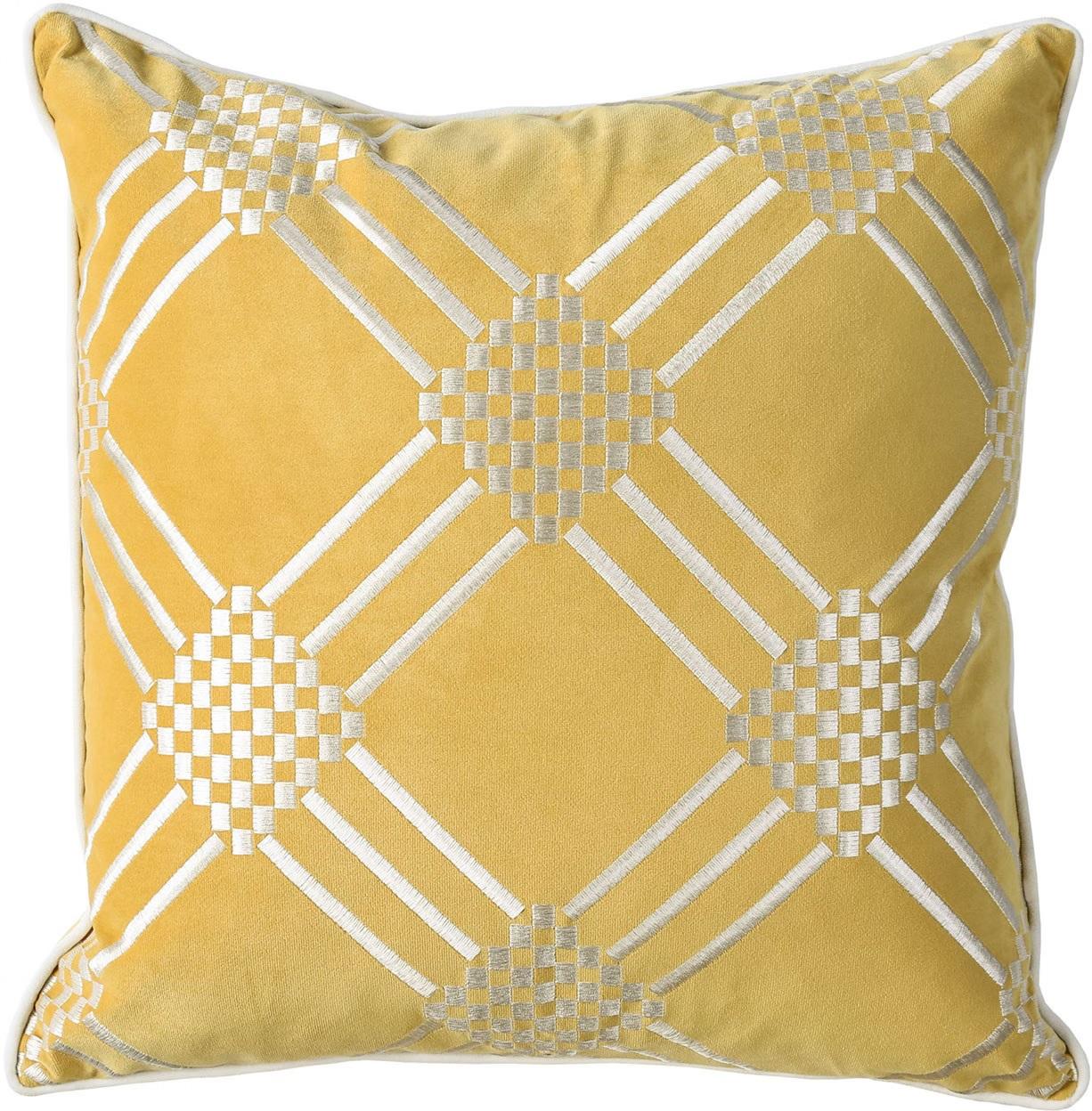 Contemporary Throw Pillow PL8040 Sam PL8040 in Silver, Gold 