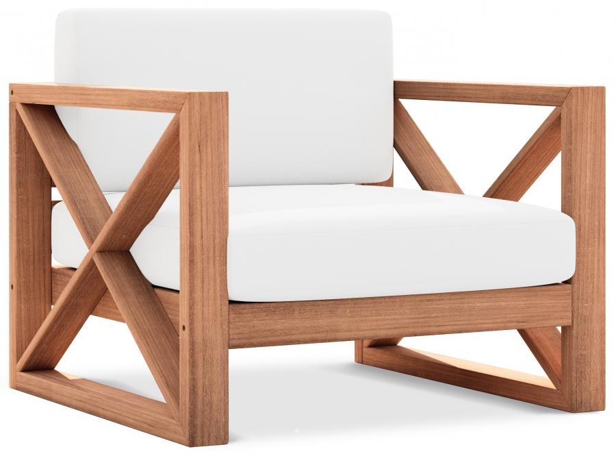 Meridian Furniture Anguilla Patio Chair 352White-C Patio Chair