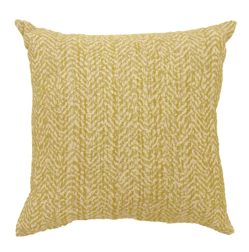 Contemporary Throw Pillow PL679-2PK-S Gail PL679-2PK-S in Yellow 