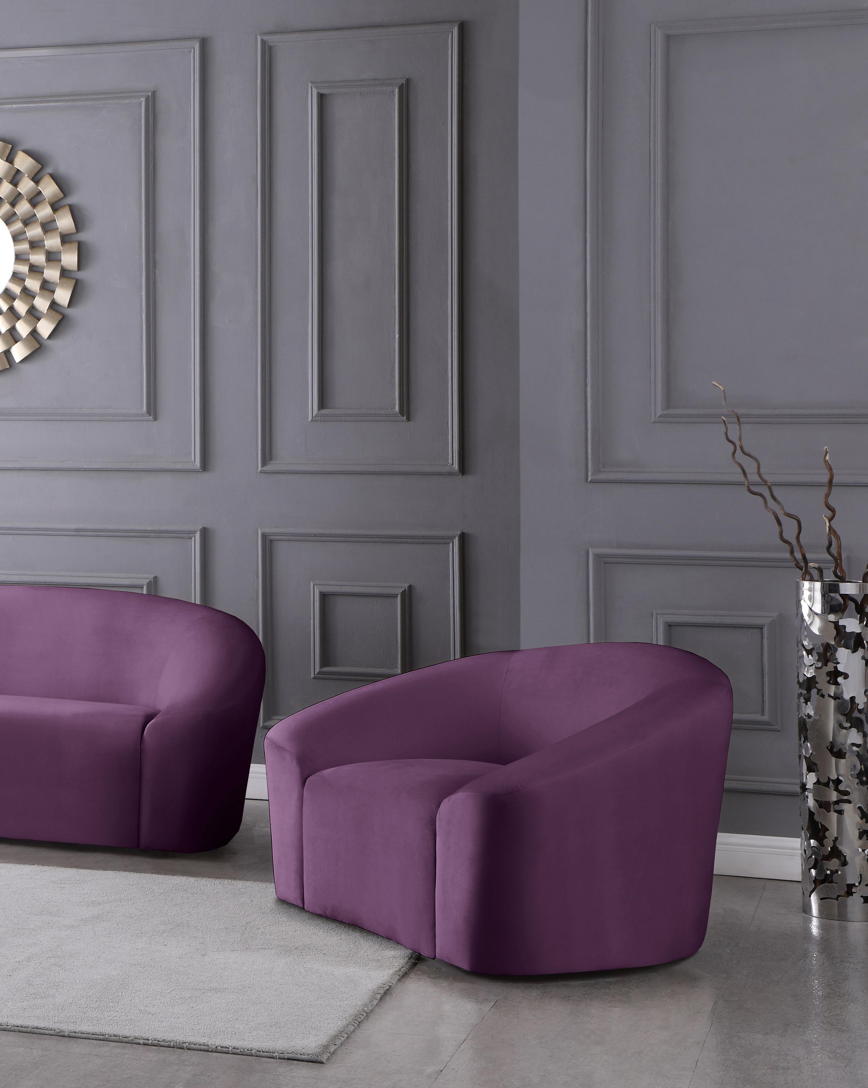 

    
Deep Purple Velvet Chair RILEY 610Purple-C Meridian Modern Contemporary
