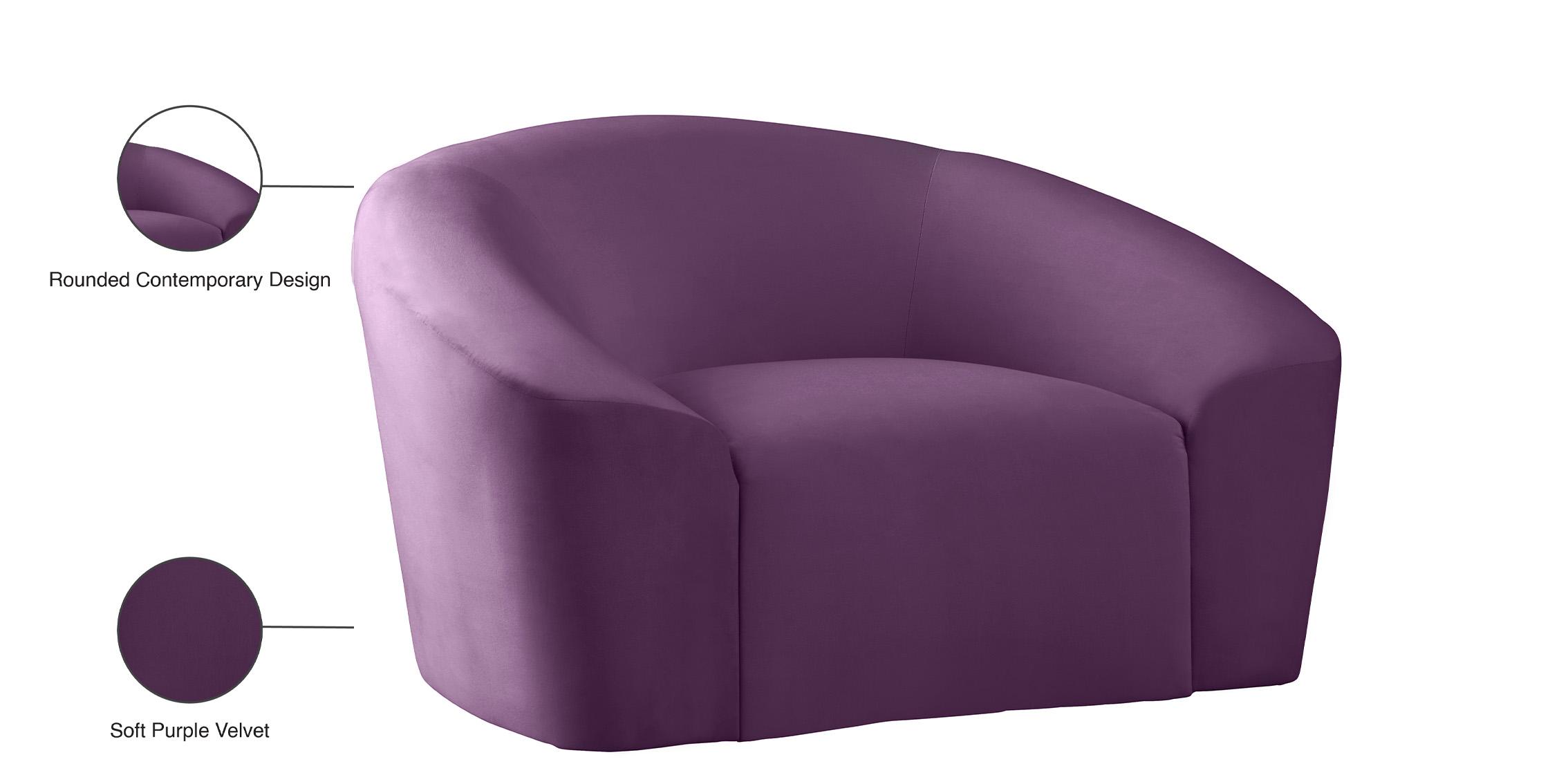 

        
Meridian Furniture RILEY 610Purple-C Arm Chair Purple Velvet 704831408980
