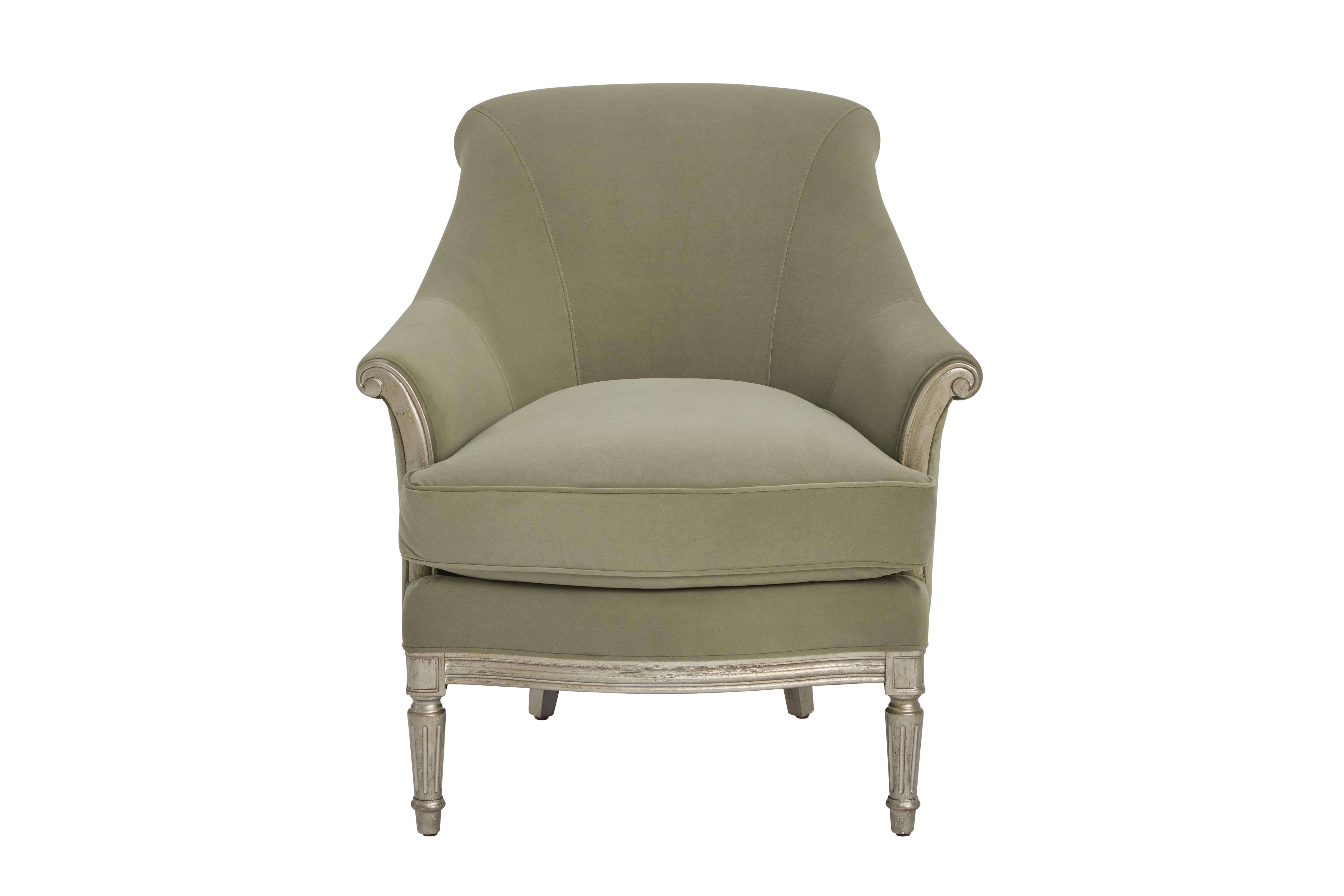 Contemporary, Modern Arm Chairs Charlotte Emerald 176534-5227AA in Green Fabric
