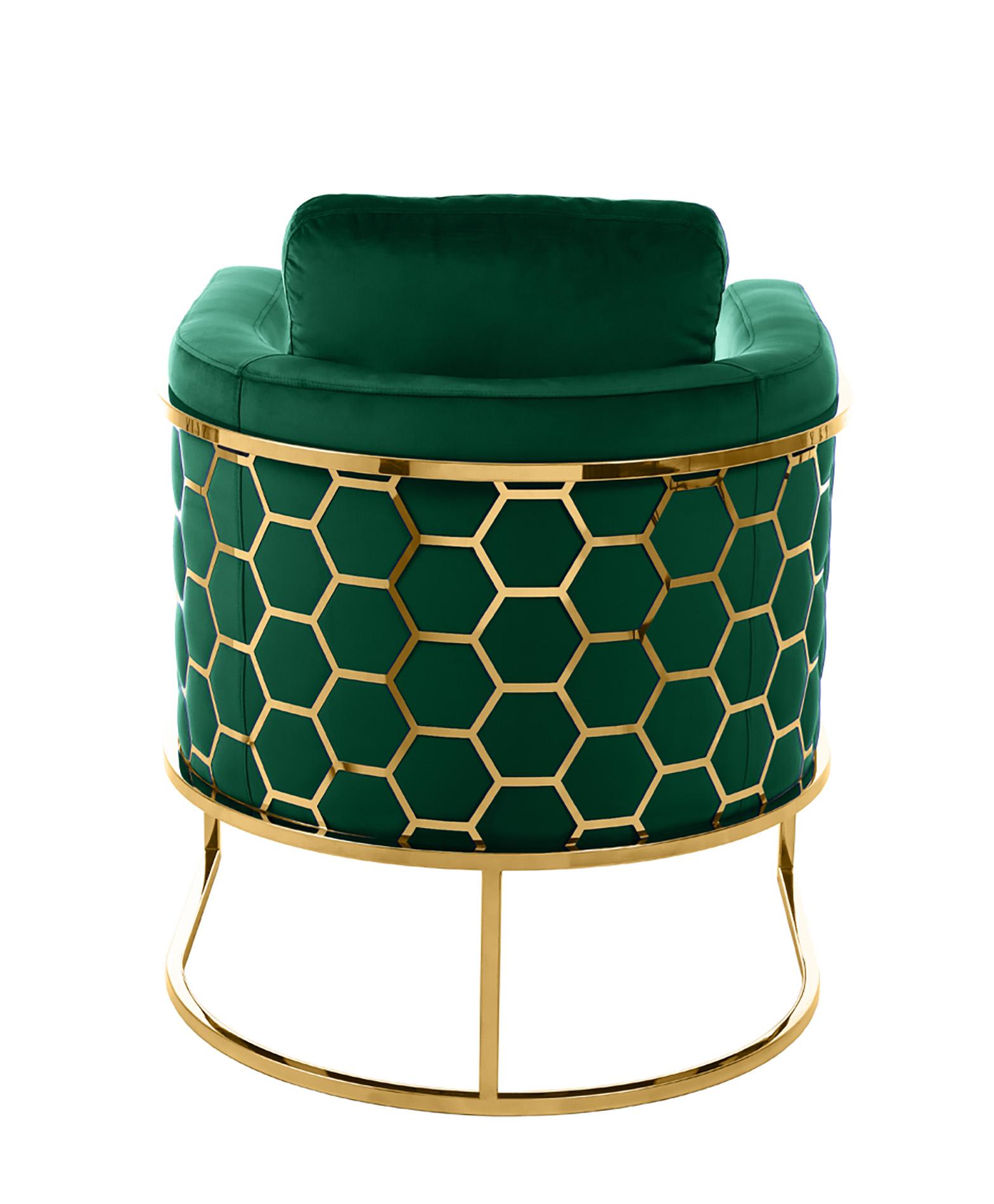 

    
Meridian Furniture CASA 692Green-C Arm Chair Green/Gold 692Green-C
