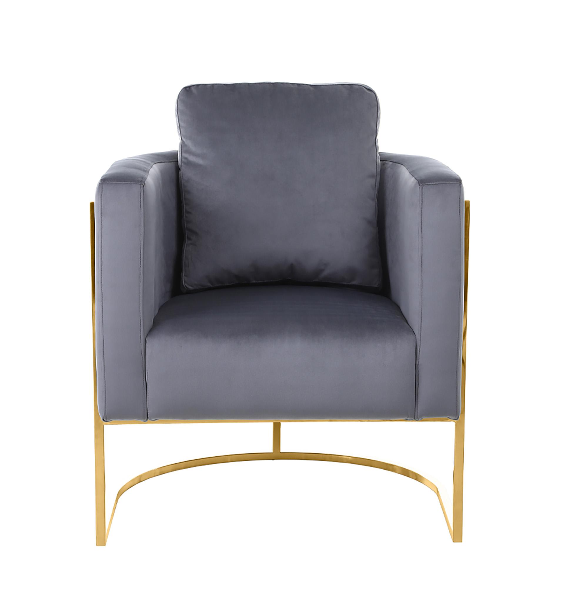 

    
692Grey-C-Set-2 Glam Gold & Grey Velvet Chair Set 2Pcs CASA 692Grey-C Meridian Contemporary
