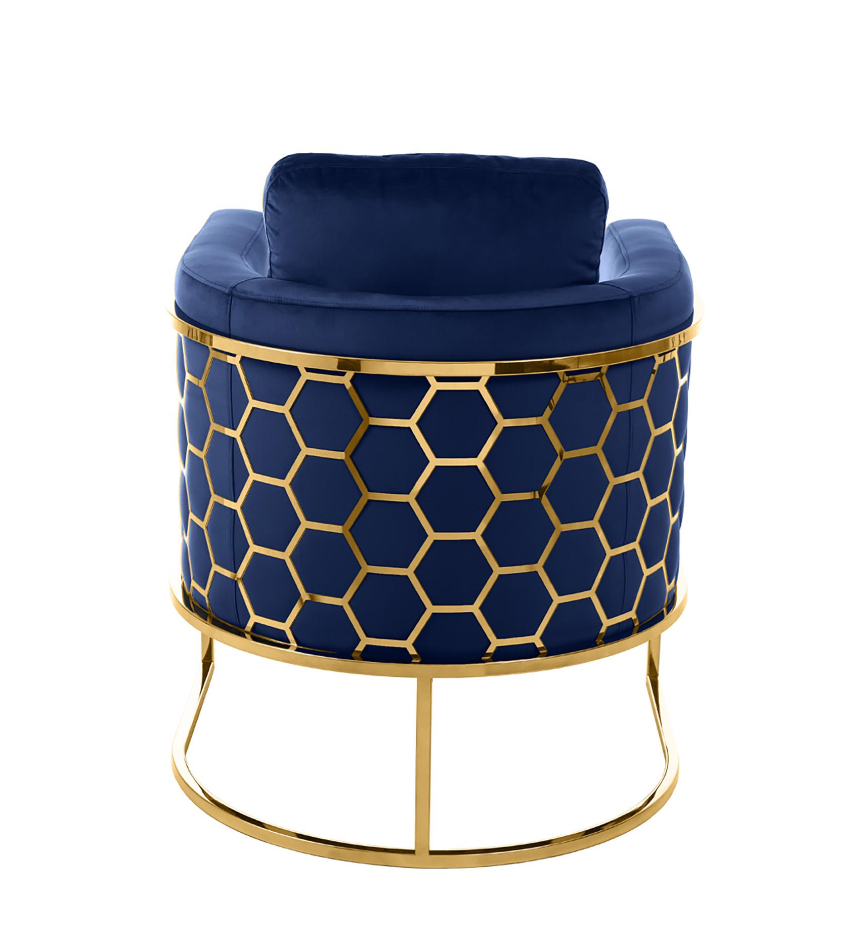 

    
Meridian Furniture CASA 692Navy-C Arm Chair Navy blue/Gold 692Navy-C
