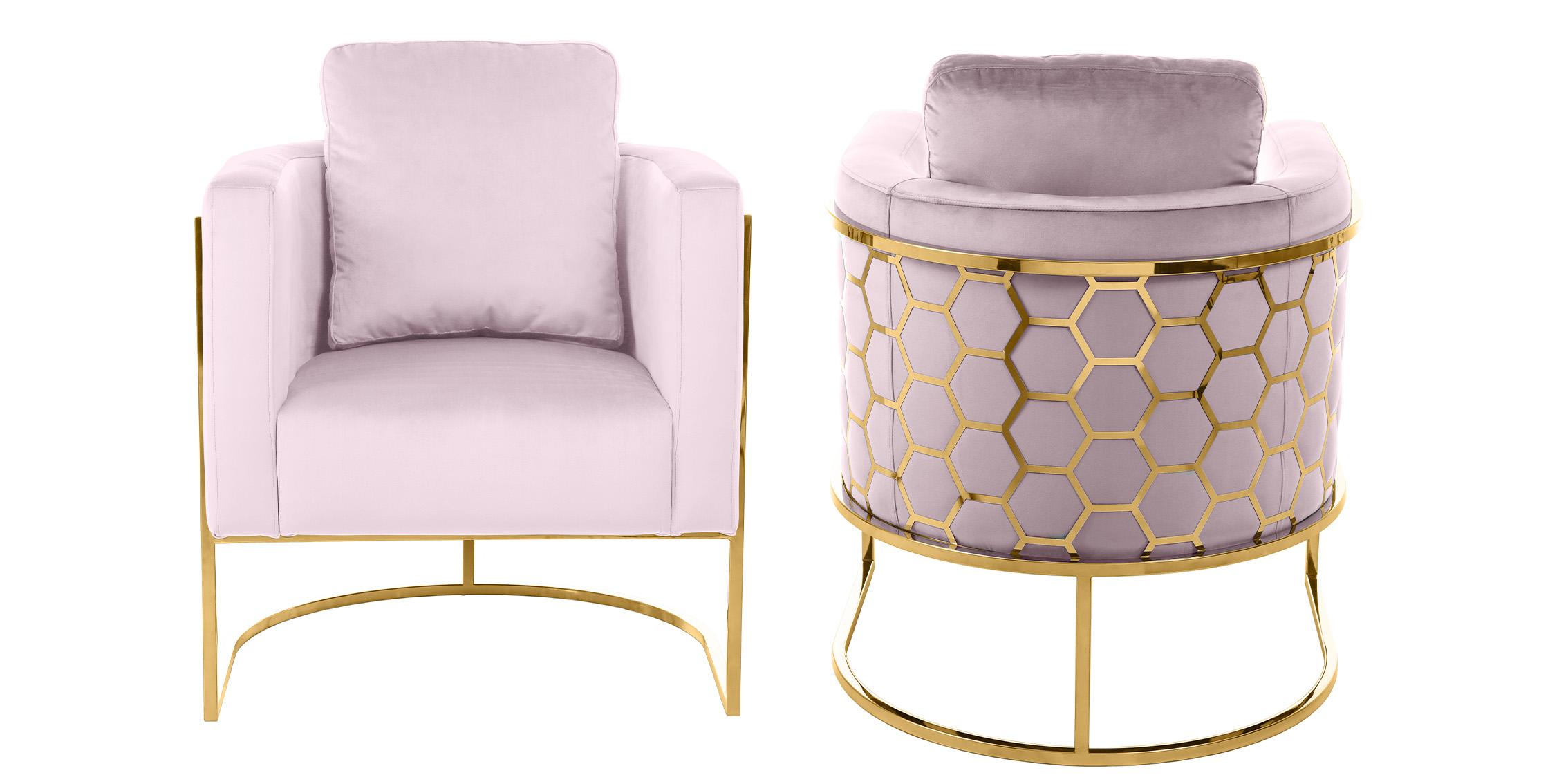 

    
Meridian Furniture CASA 692Pink-C-Set-2 Arm Chairs Pink/Gold 692Pink-C-Set-2
