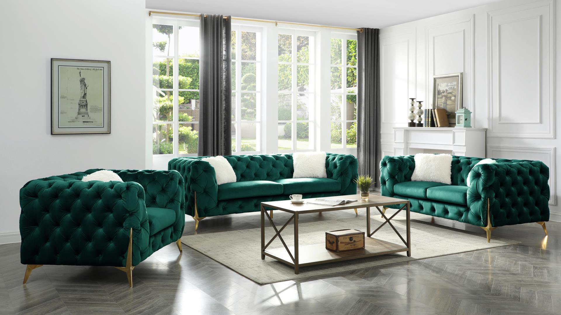 

    
Galaxy Home Furniture MODERNO Loveseat Green QB13318077
