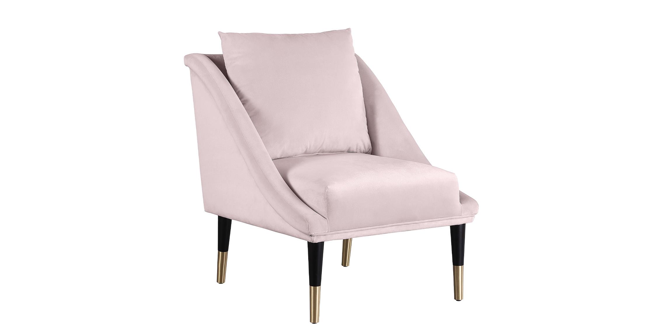 Contemporary, Modern Accent Chair ELEGANTE 517Pink-C 517Pink-C in Pink Velvet