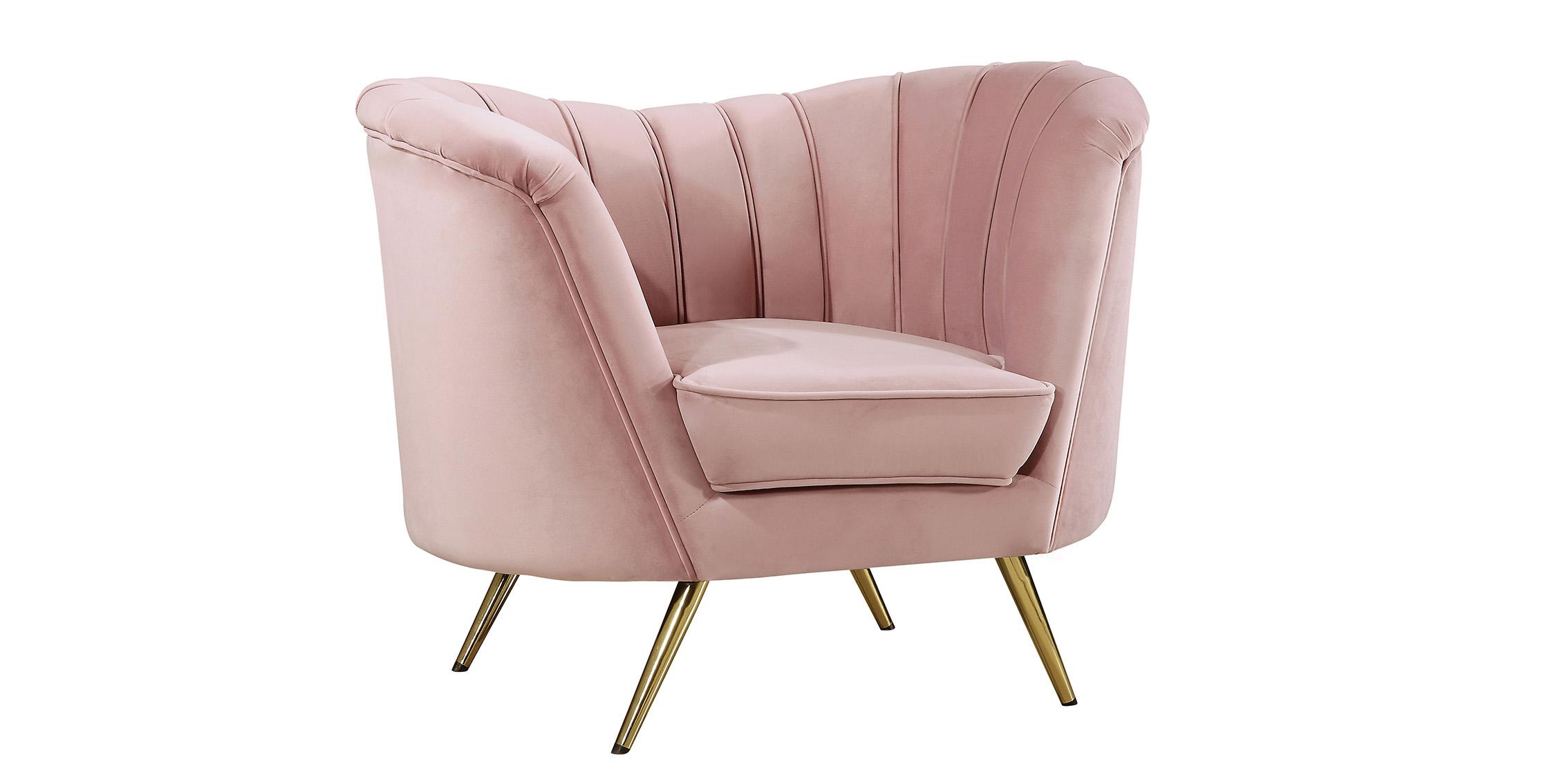 

    
Glam Pink Velvet Arm Chair Margo 622Pink-C Meridian Modern Contemporary
