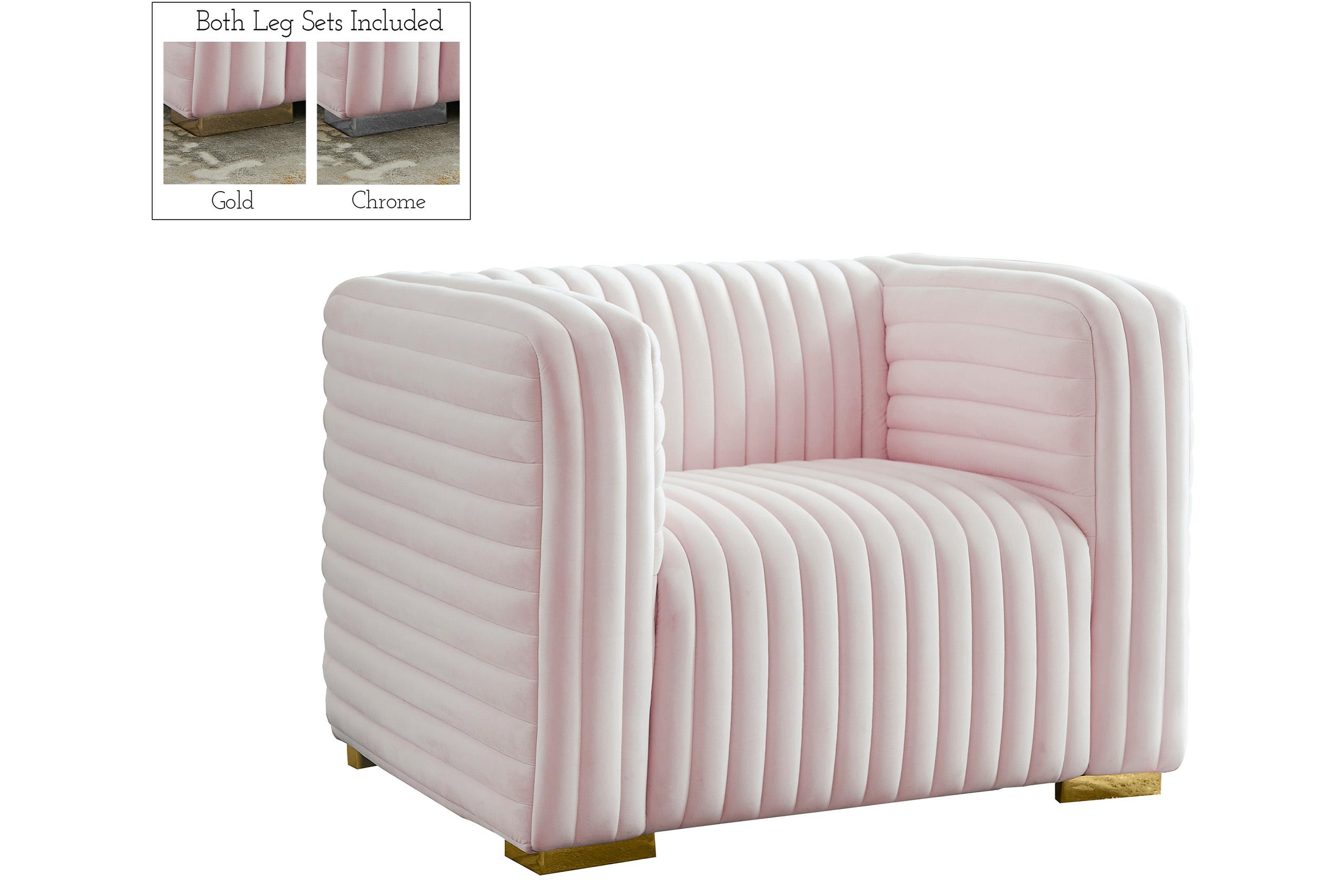 Contemporary, Modern Chair Ravish 640Pink-C 640Pink-C in Pink Velvet