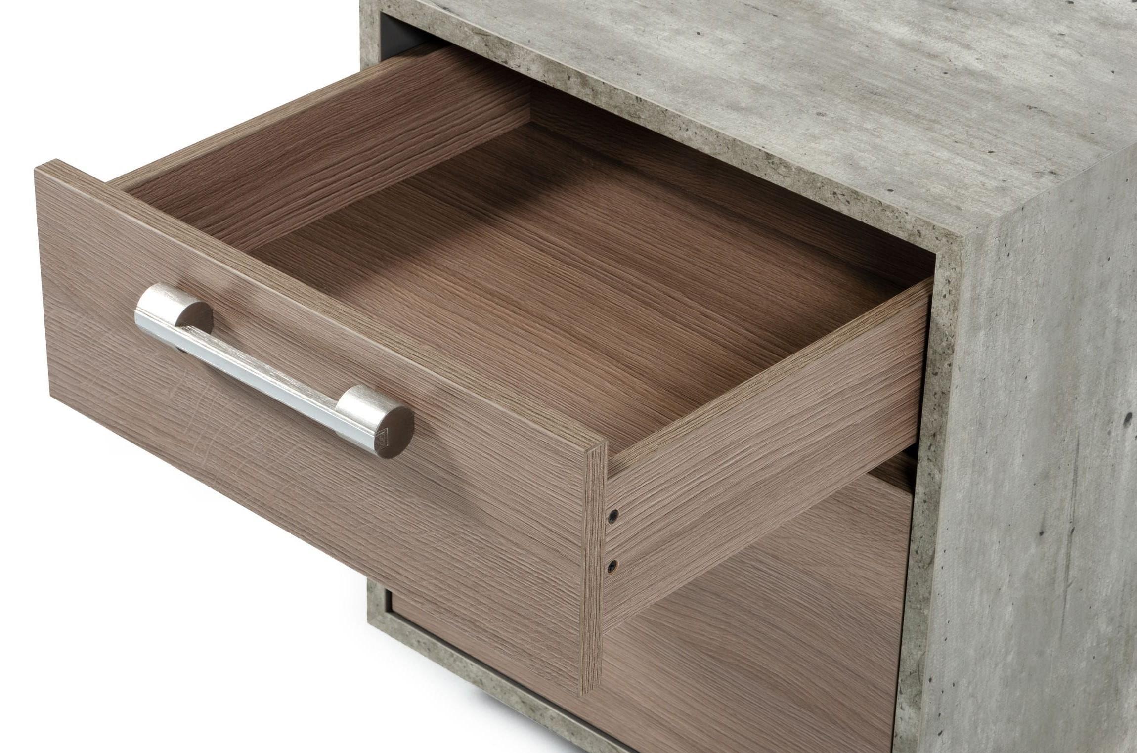 

    
Oak & Faux Concrete Home Office Small File Cabinet by VIG Nova Domus Boston
