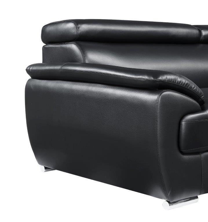 

    
4571-BLACK-CH Black Premium Leather Match Armchair Contemporary 4571 Global United
