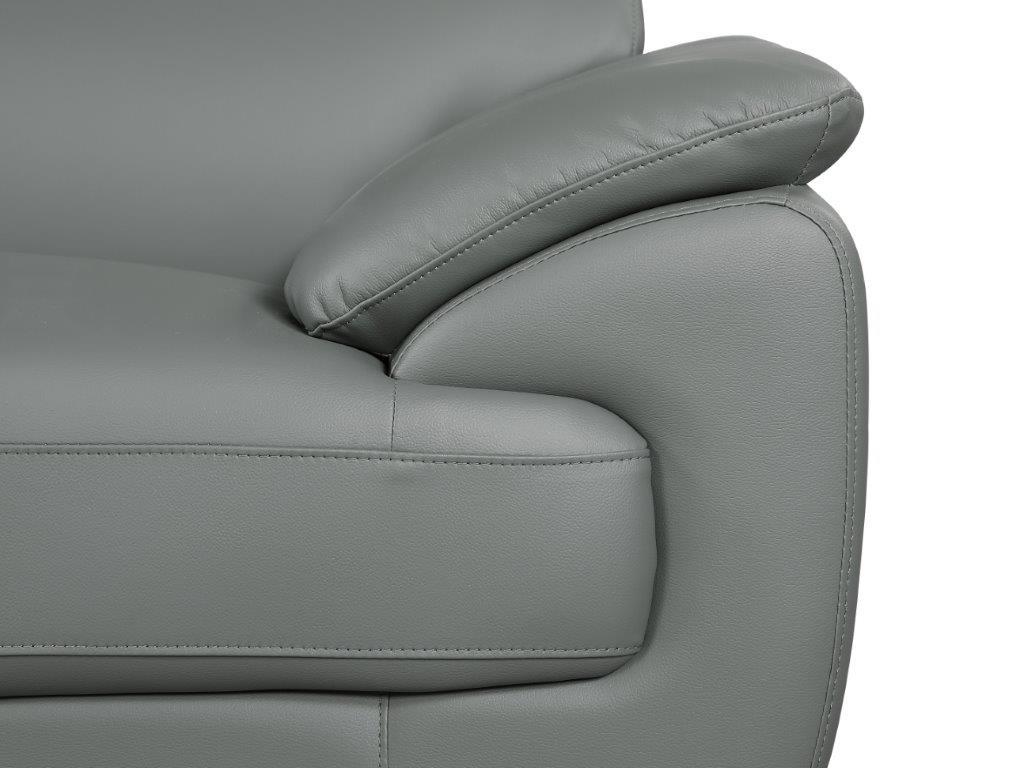 

    
 Order  Gray Premium Leather Match Armchair Contemporary 4571 Global United
