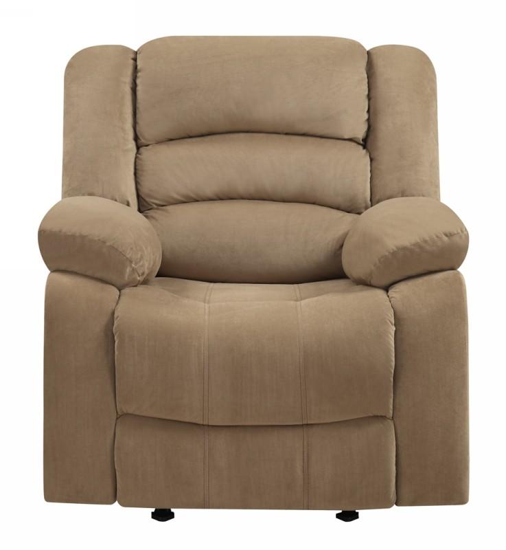Contemporary Recliner Chair 9824 9824-BEIGE-CH in Beige Microfiber