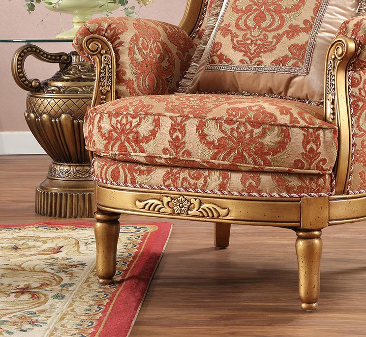

    
Homey Design Furniture HD-106 – CHAIR Armchair Gold/Brown HD-C106
