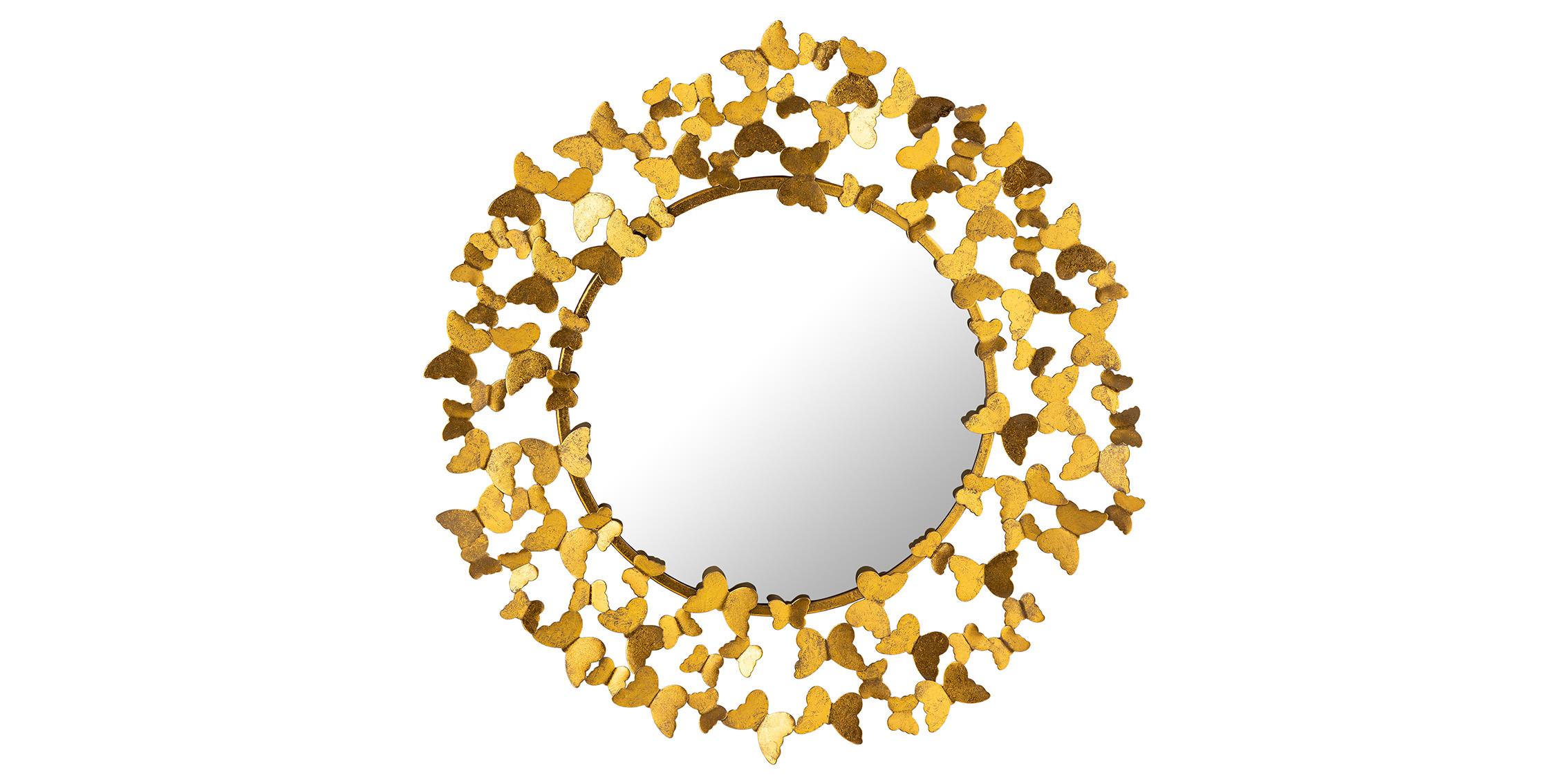 

    
Gold Foil Mirror & Metal Butterflies Mirror BUTTERFLY 470-M Meridian Modern
