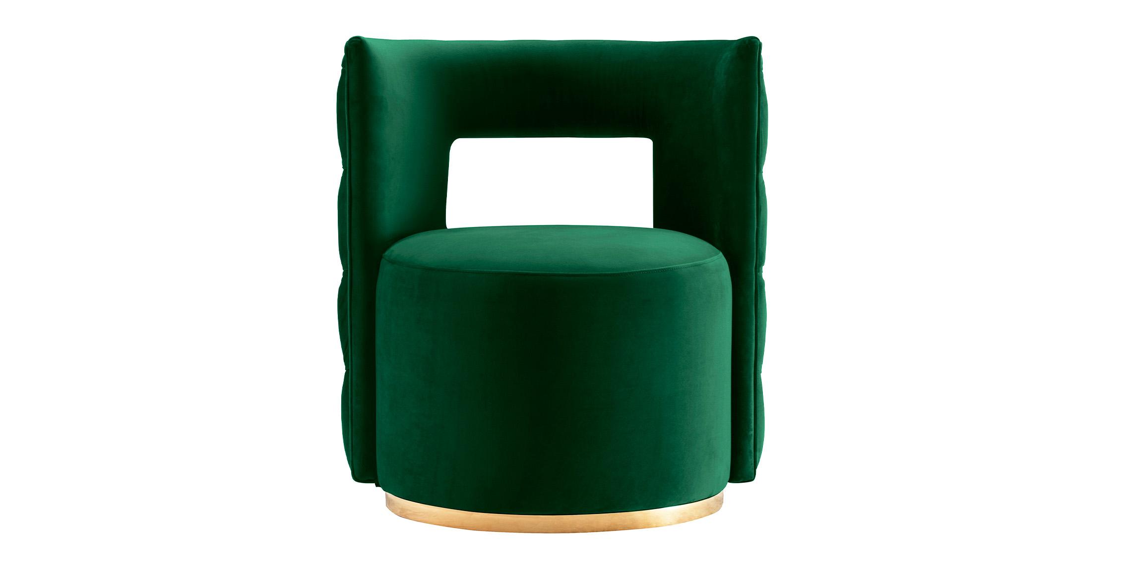 

    
Meridian Furniture THEO 594Green Accent Chair Green/Gold 594Green
