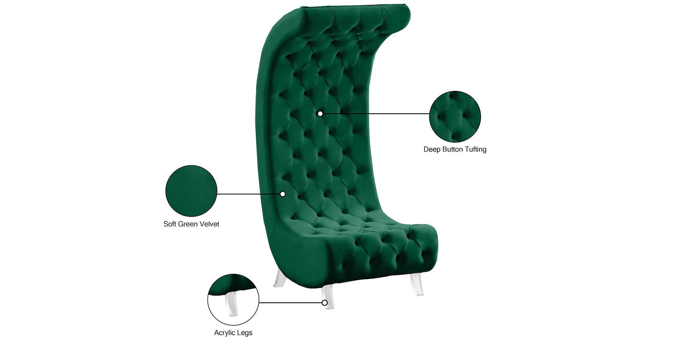 

    
568Green-C Meridian Furniture Accent Chair
