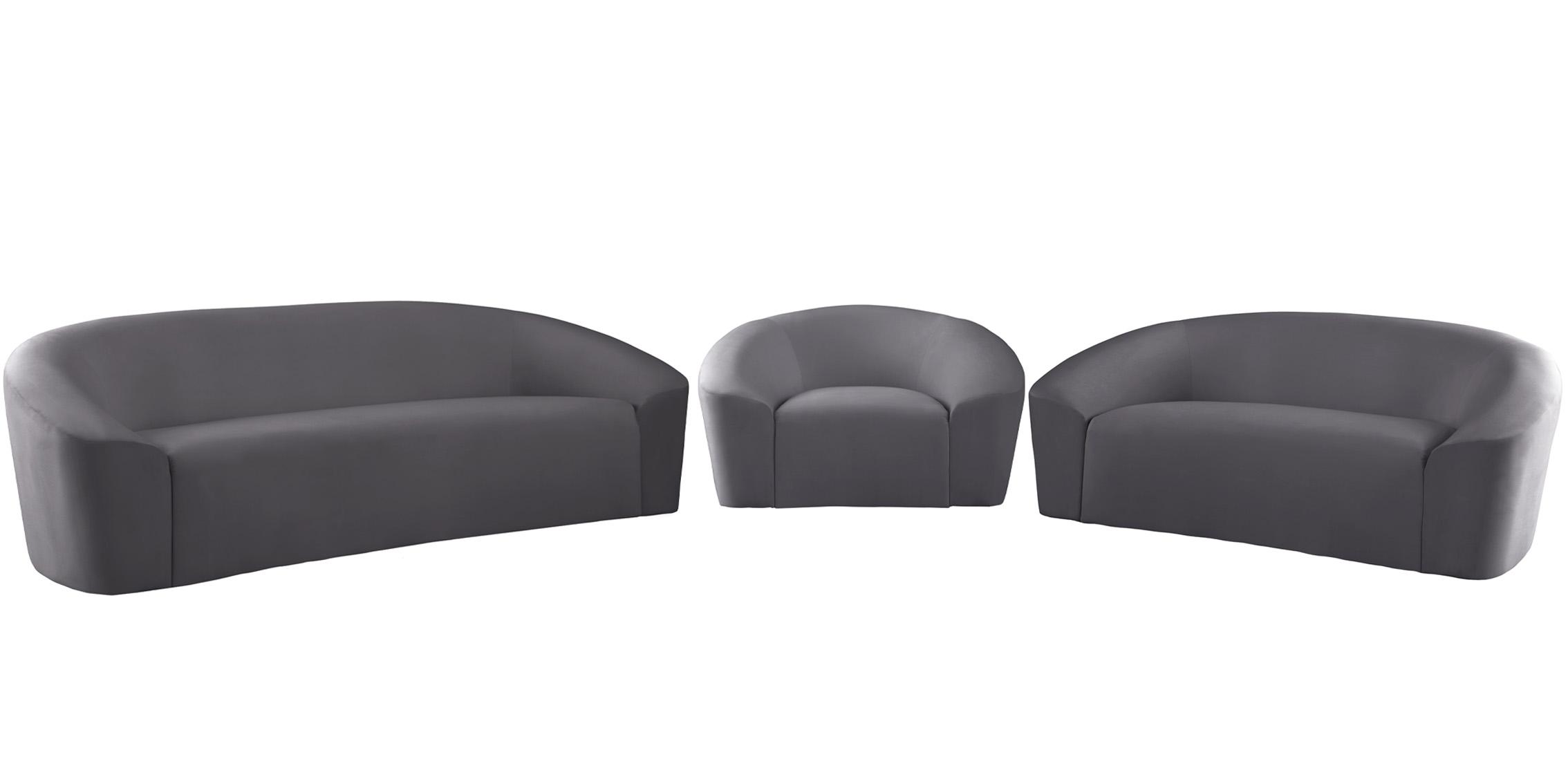 

    
 Photo  Grey Velvet Chair Set 2Pcs RILEY 610Grey-C Meridian Modern Contemporary

