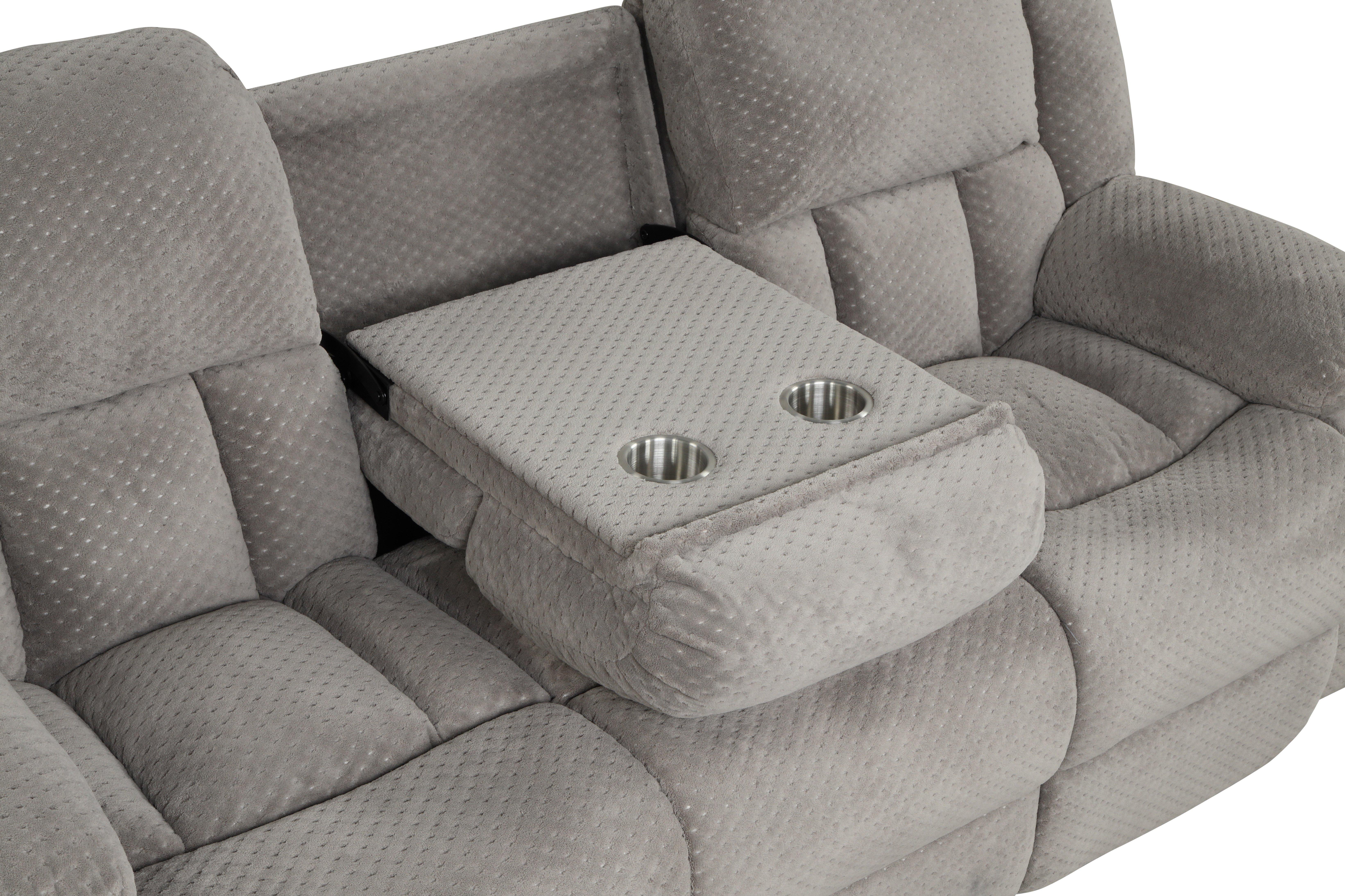 

    
 Photo  Ice Gray Chenille Manual Recliner Sofa Set 2Pcs ARMADA Galaxy Home Contemporary
