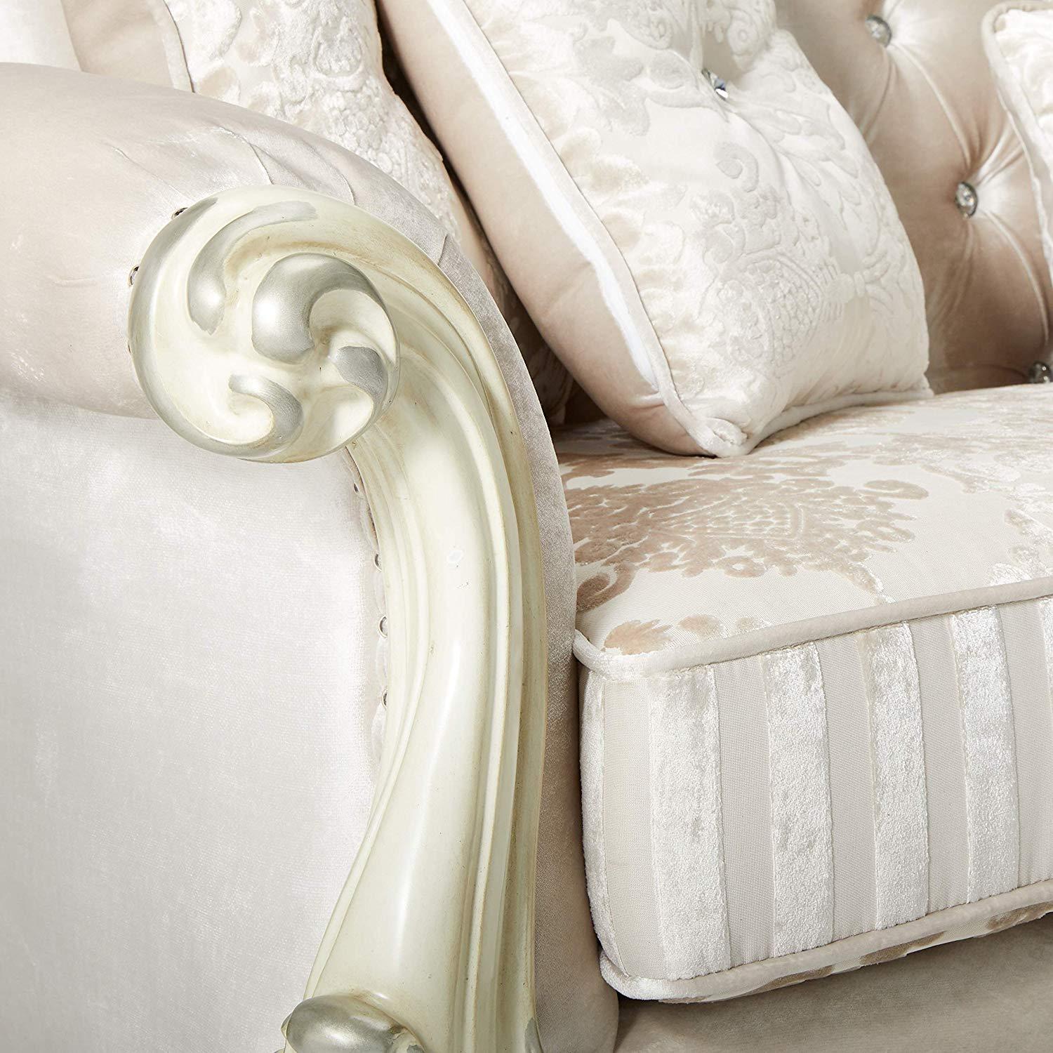 

        
Acme Furniture Versailles-52107 Armchair Ivory Velvet 0840412033520
