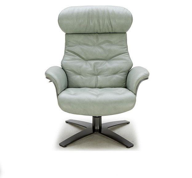 Contemporary Lounge Chair Karma SKU1804812 in Green Tea Leather