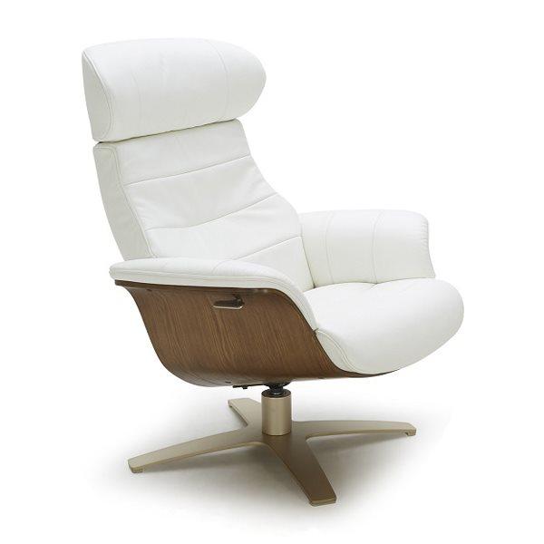 

    
Premium White Italian Leather Lounge Chair Contemporary J&M Karma
