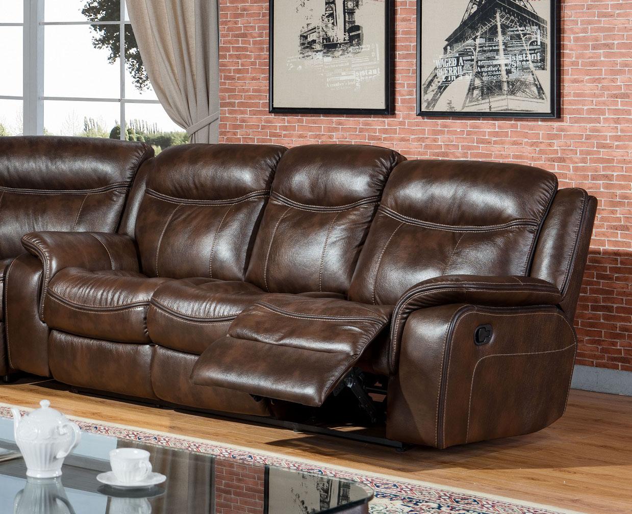 

                    
McFerran Furniture SF3739 Reclining Sectional Brown Leather Air Fabric Purchase 
