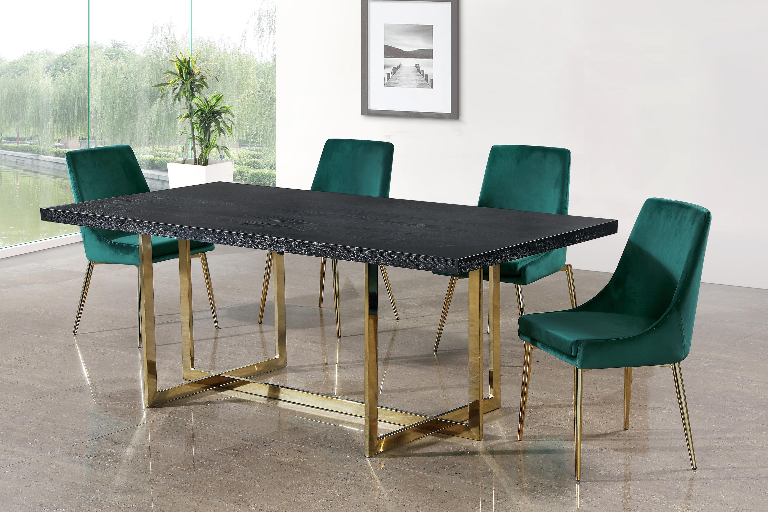 Meridian Furniture 739-T-783Green-C Dining Table Set