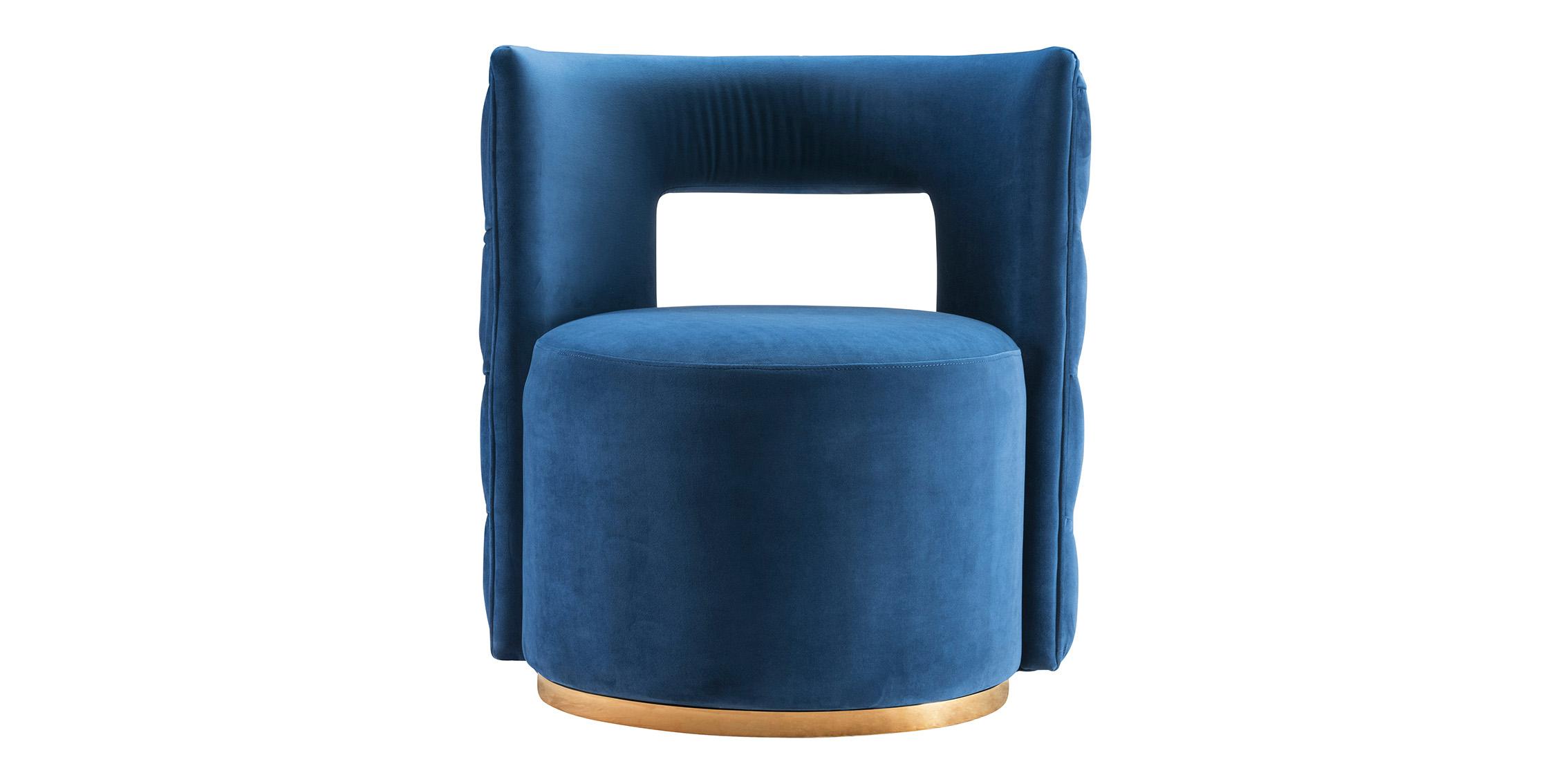 

        
Meridian Furniture THEO 594Navy Accent Chair Navy blue/Gold Velvet 704831401400
