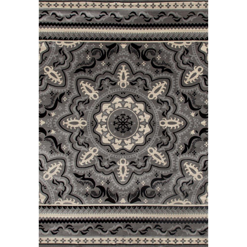 Transitional Area Rug Merlo Fanciful OJAR00031723 in Gray 
