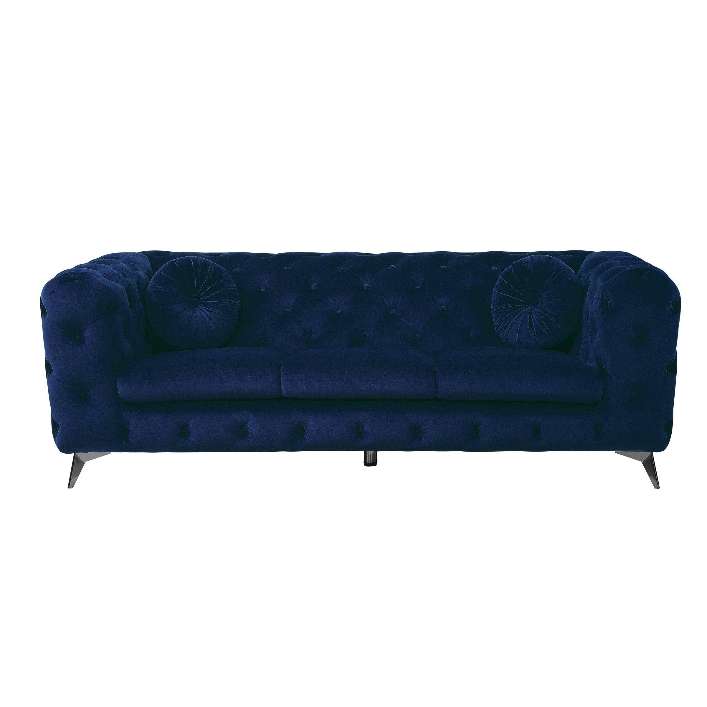 

    
Modern Blue Sofa by Acme Atronia 54900
