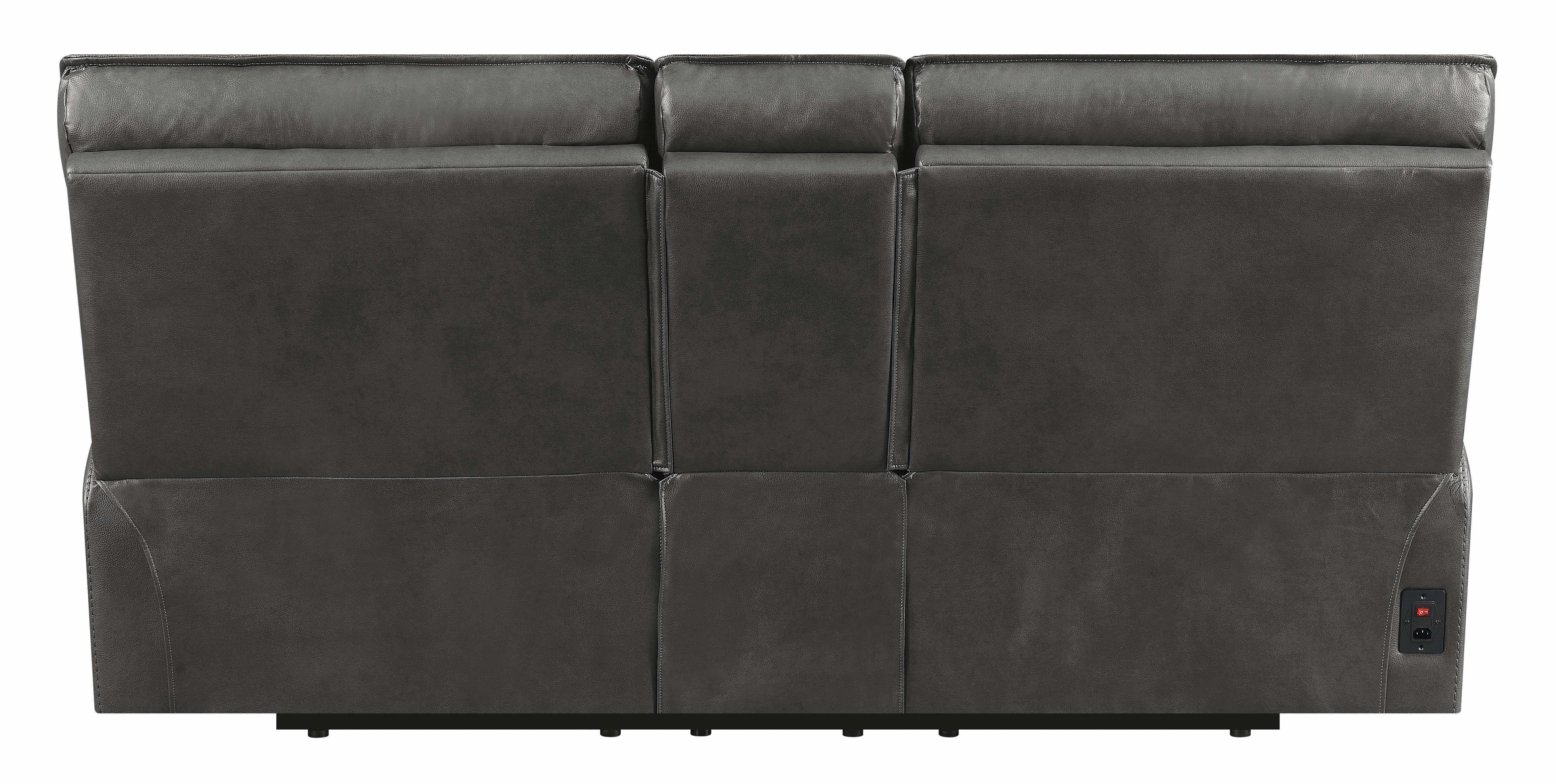 

    
 Order  Modern Gray Leather Upholstery Power2 loveseat by Coaster

