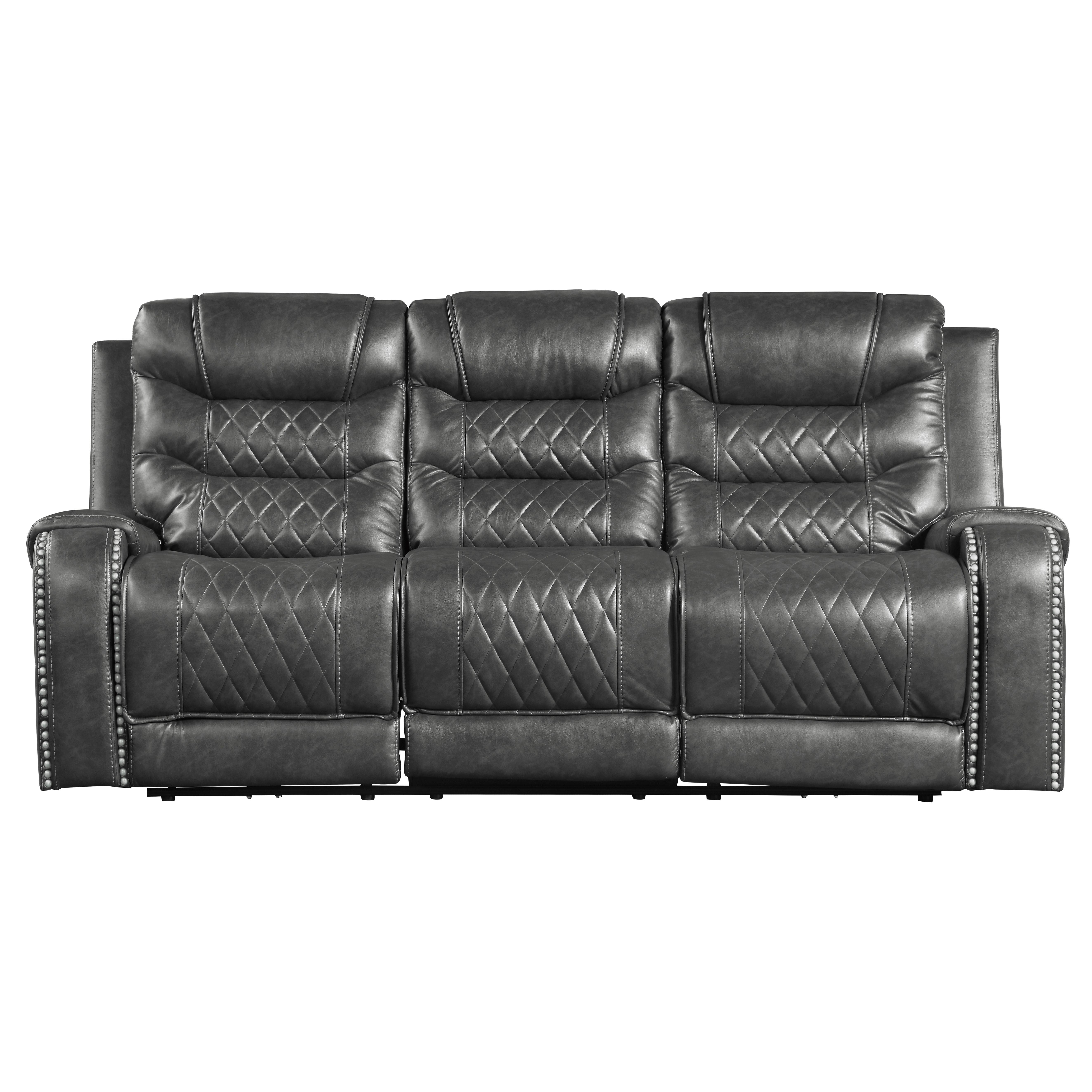 Homelegance 9405GY-3 Putnam Reclining Sofa