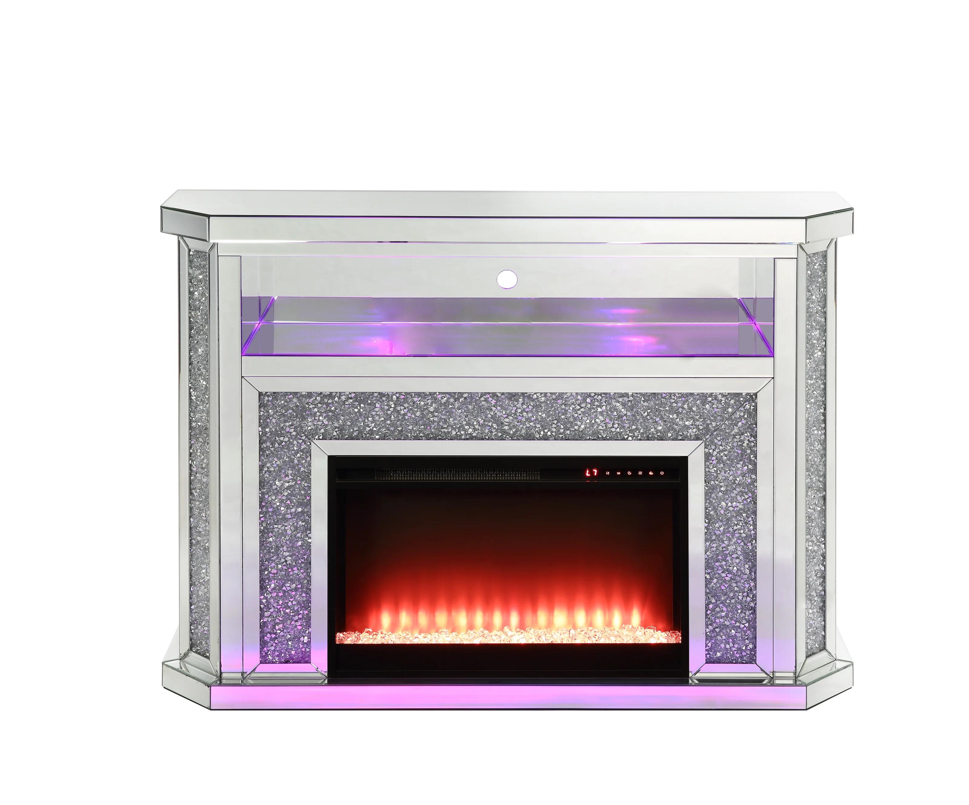 

                    
Buy Modern Mirrored & Faux Diamonds Fireplace  by Acme Noralie AC00508
