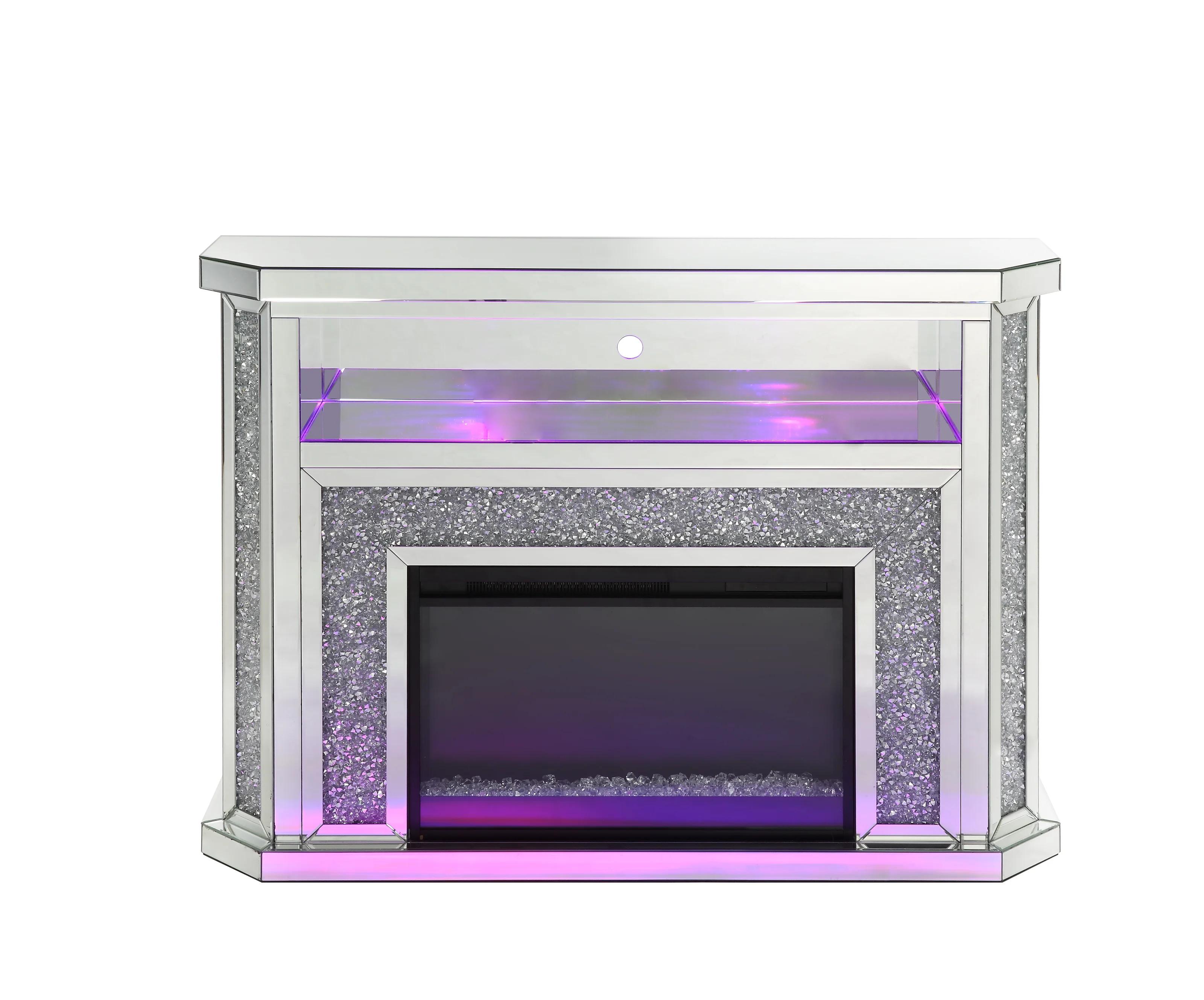 

    
Acme Furniture Noralie Fireplace Mirrored AC00508
