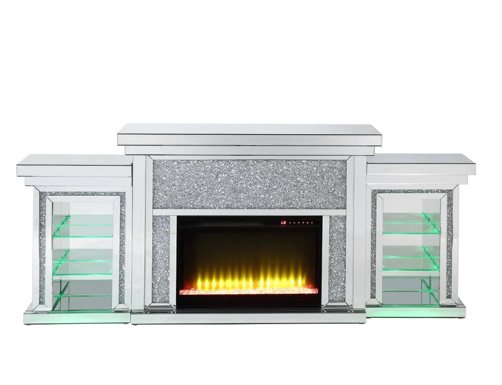 

    
Acme Furniture Noralie Fireplace Mirrored AC00524-3pcs
