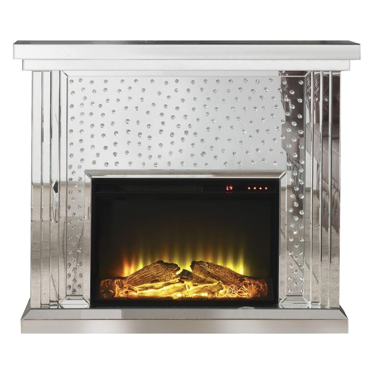 Modern Fireplace Nysa 90204 in Mirrored 