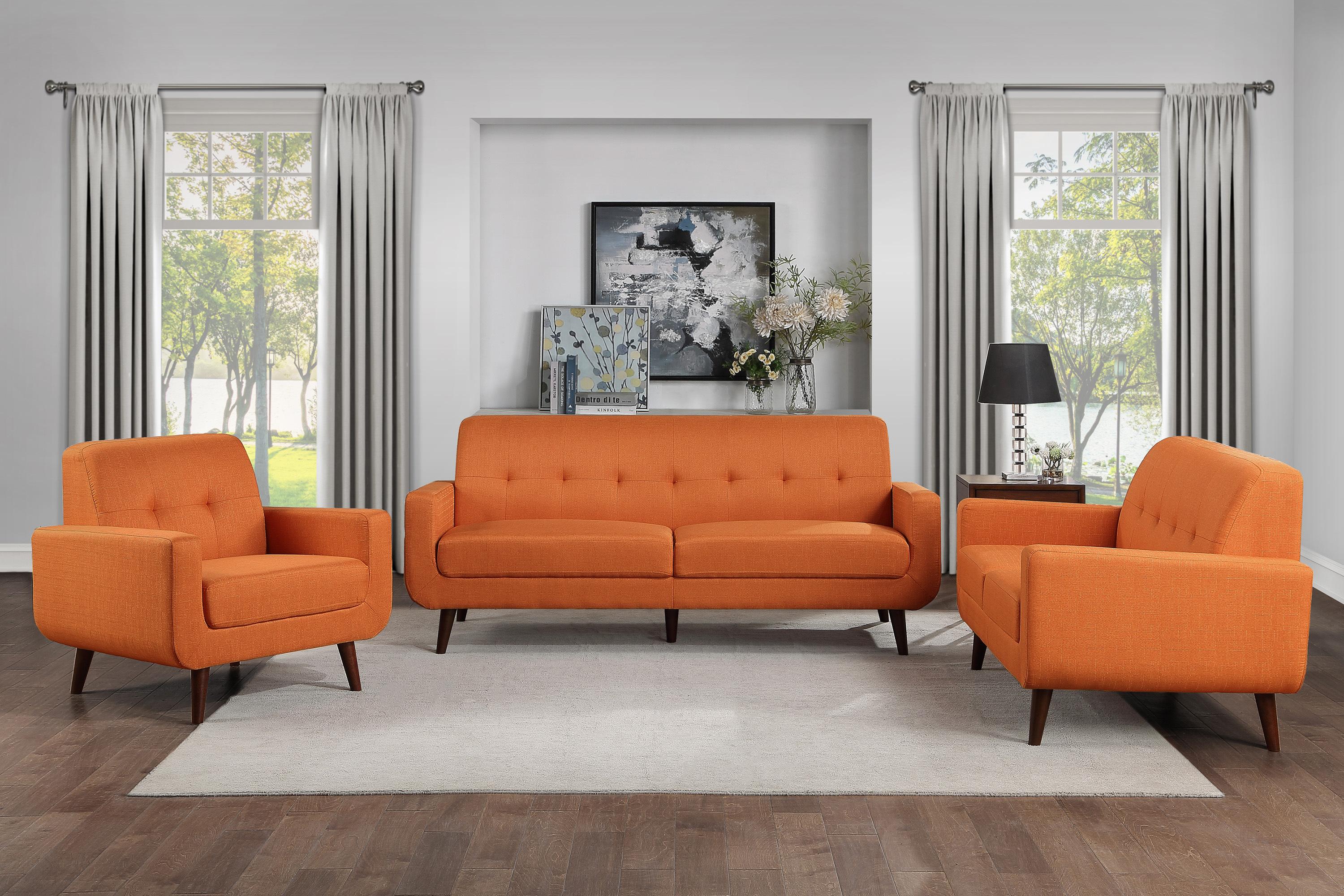 

                    
Homelegance 9433RN-1 Fitch Arm Chair Orange Textured Purchase 
