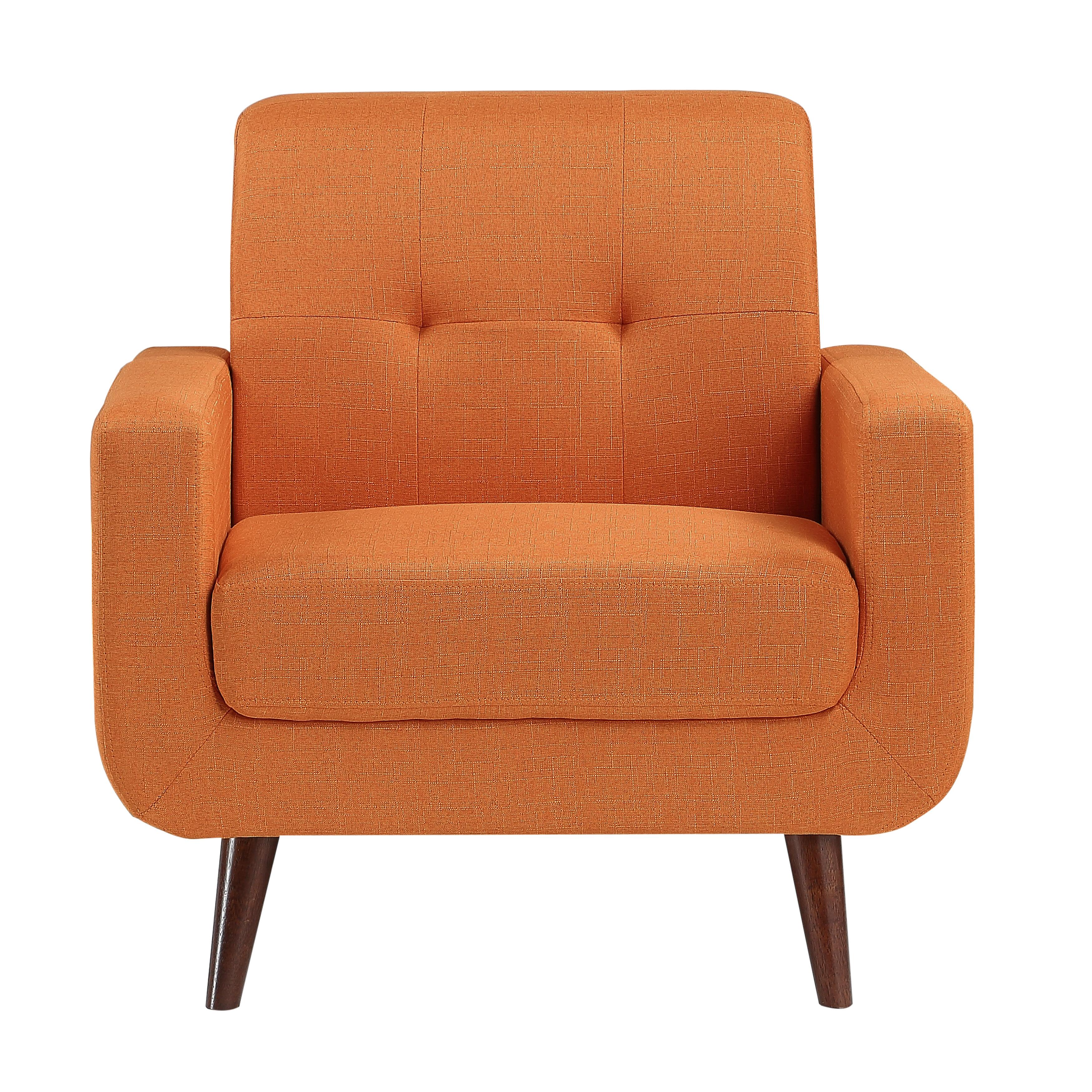 Modern Arm Chair 9433RN-1 Fitch 9433RN-1 in Orange 