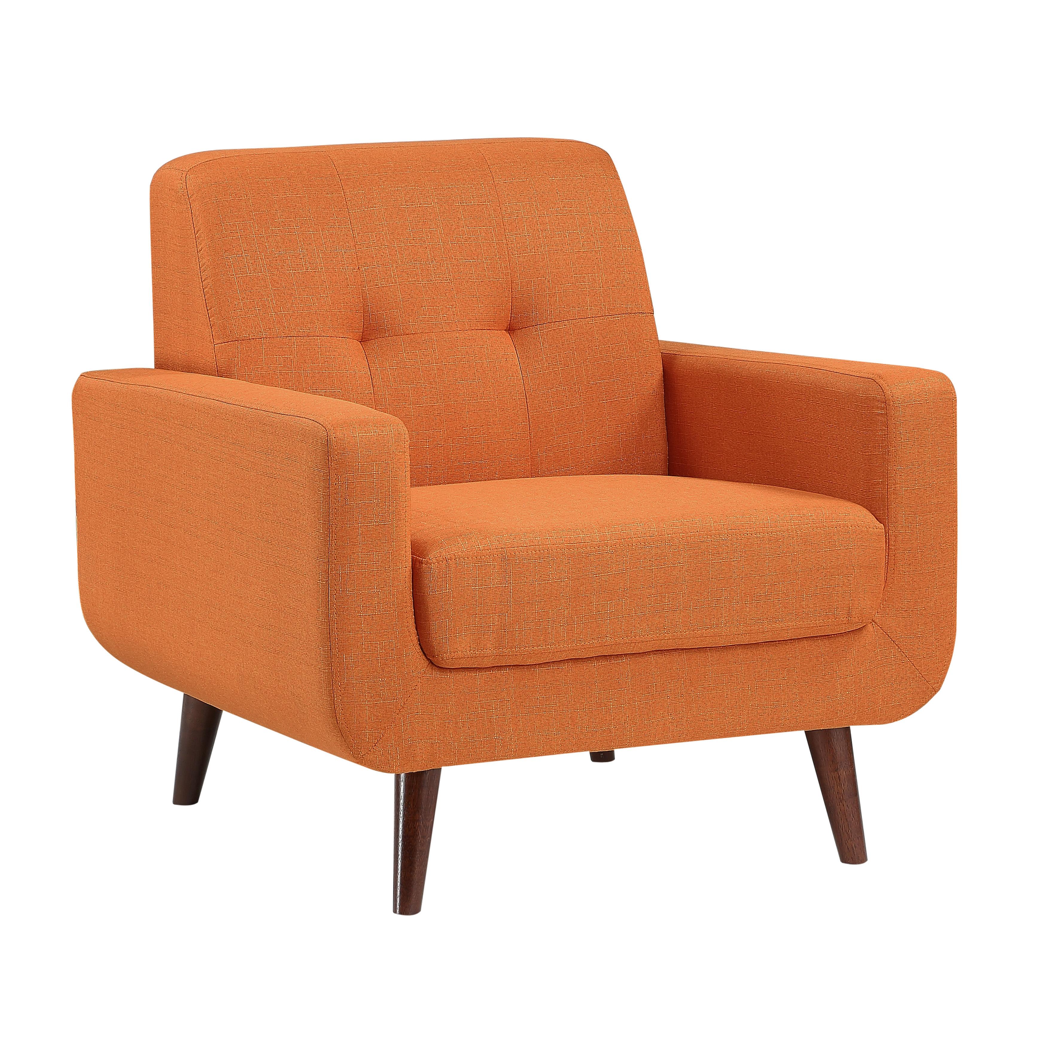 

    
Modern Orange Textured Arm Chair Homelegance 9433RN-1 Fitch
