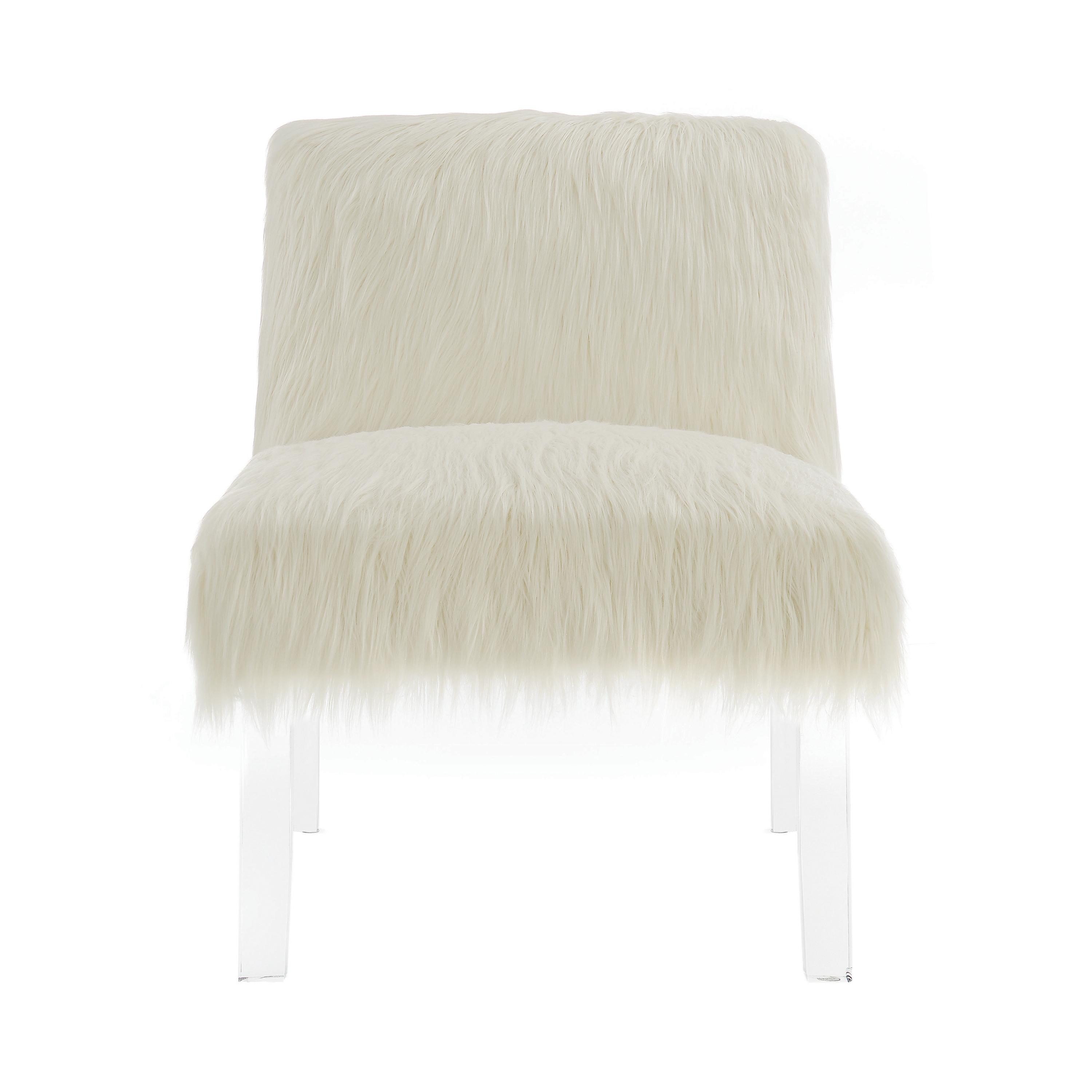 

    
Modern White Faux Sheep Upholstery Accent Chair Coaster 904059
