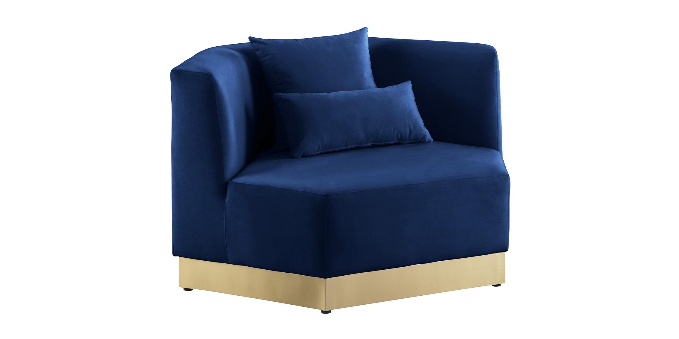 Contemporary, Modern Arm Chairs MARQUIS 600Navy-C 600Navy-C in Navy blue Velvet
