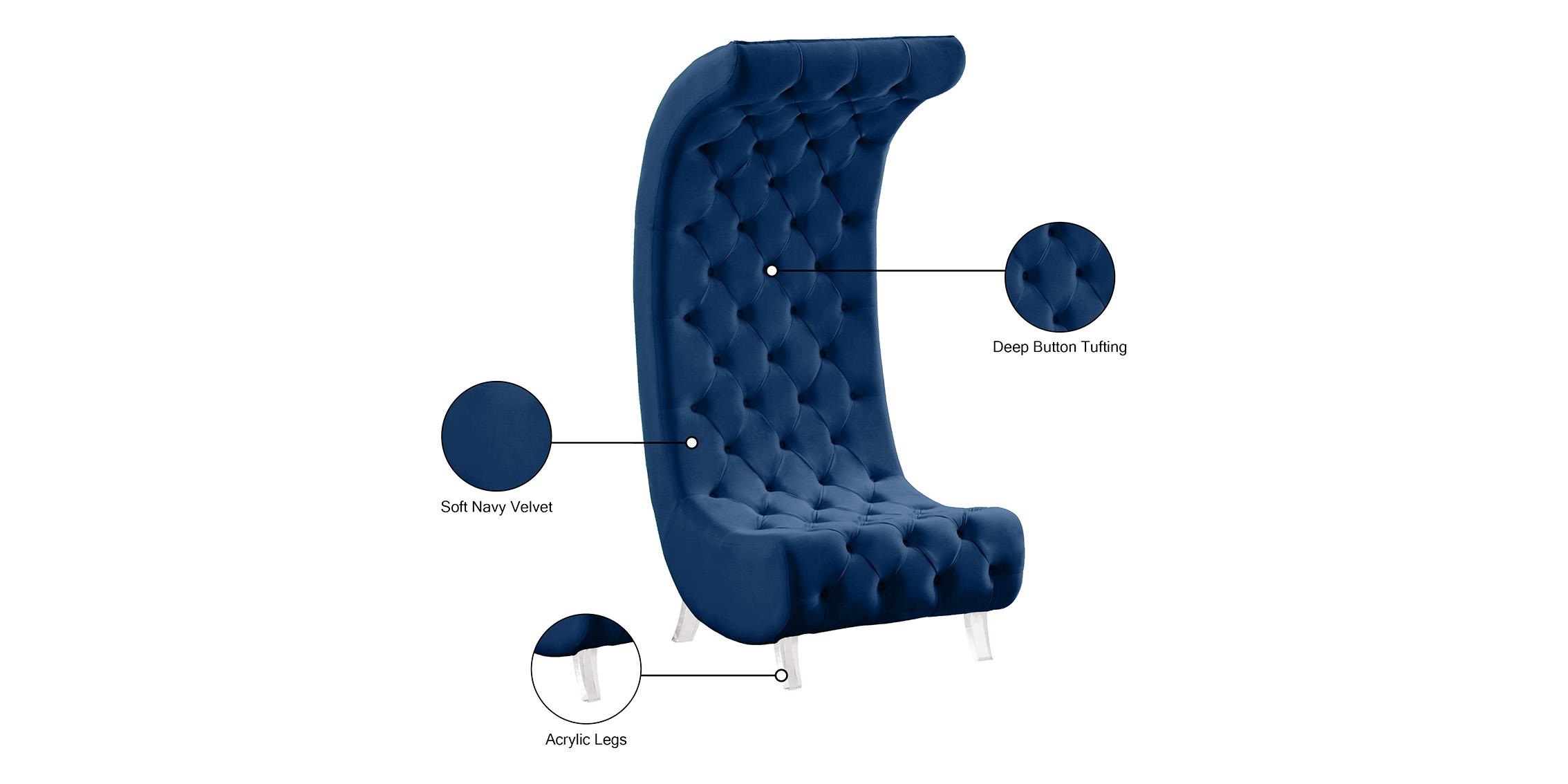 

    
568Navy-C Meridian Furniture Accent Chair
