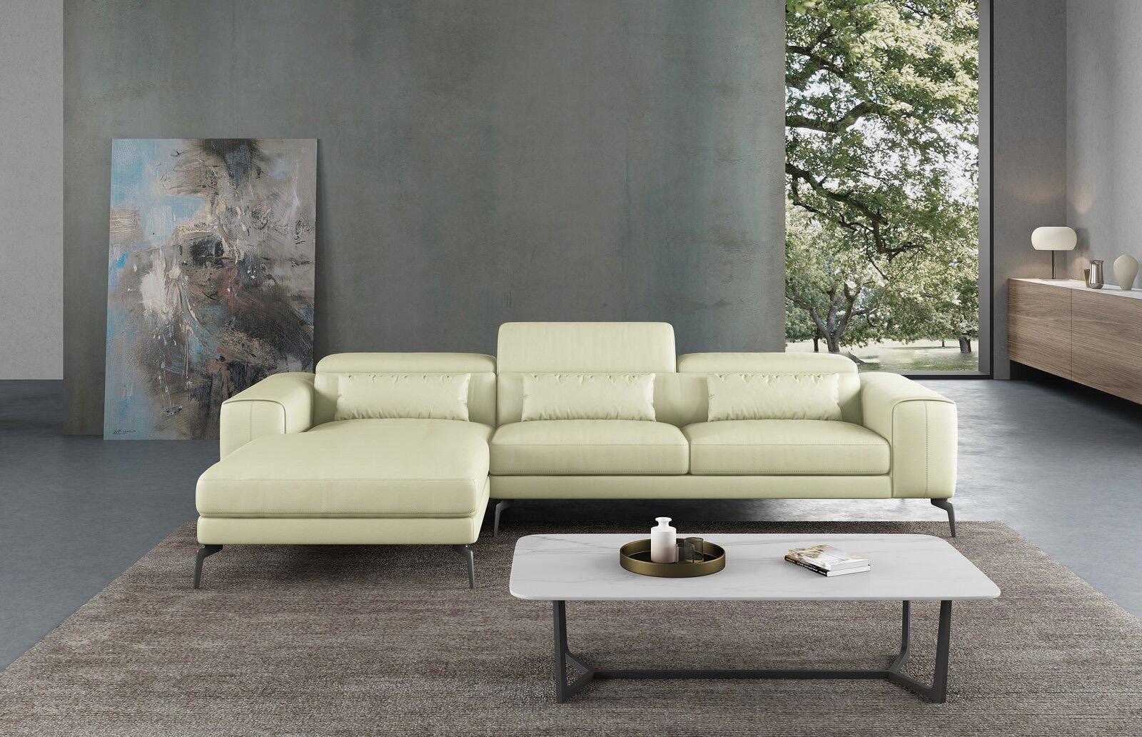 

    
Off White Italian Leather 4-Seater Sectional LHC Cavour EUROPEAN FURNITURE
