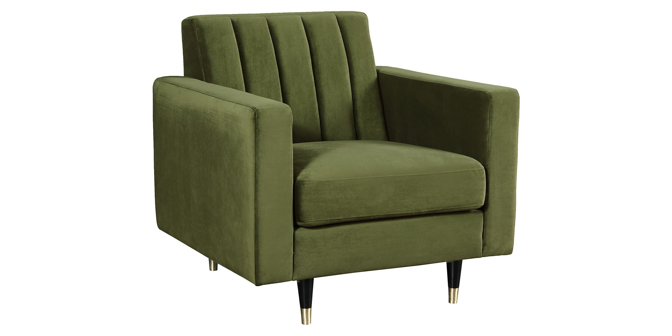 Modern, Classic Arm Chair LOLA 619Olive-C 619Olive-C in Green Velvet