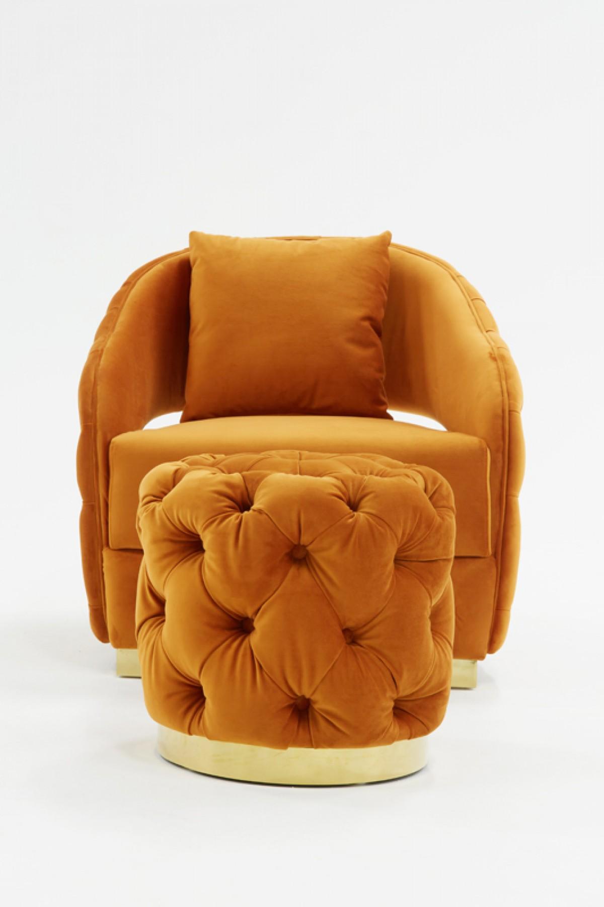 

    
VIG Furniture Divani Casa Duarte Accent Chair Orange/Gold VGYUHD-1830-ORG
